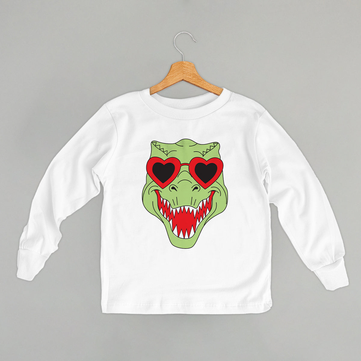 Dino Heart Glasses (Green) (Kids) Ivy + Cloth
