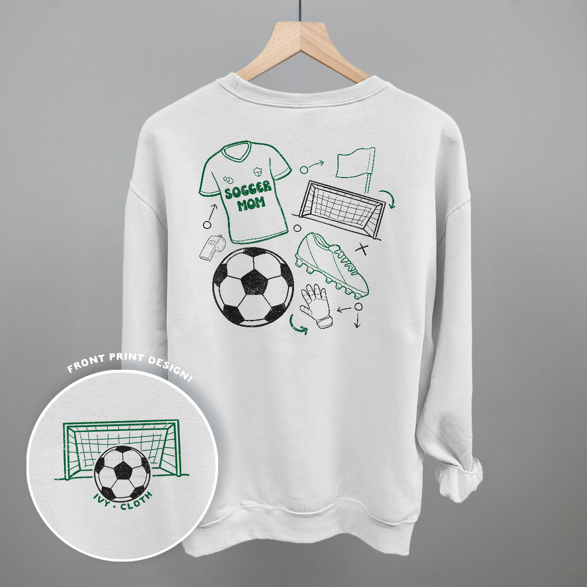 Soccer Mom Doodle (Back Print) Ivy + Cloth
