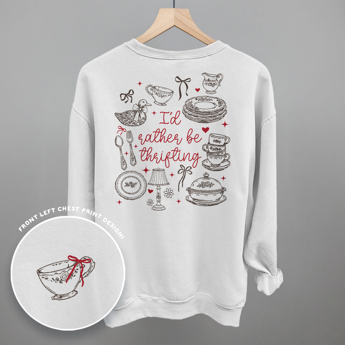 I'd Rather Be Thrifting Doodles (Back Print) Ivy + Cloth