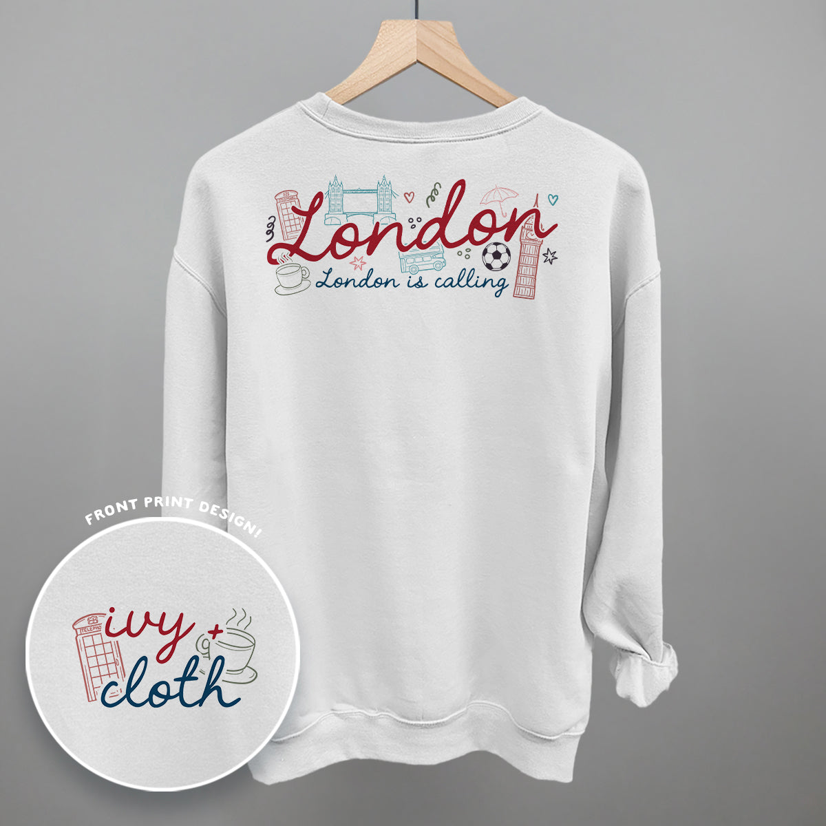 London Doodles (Back Print) Ivy + Cloth