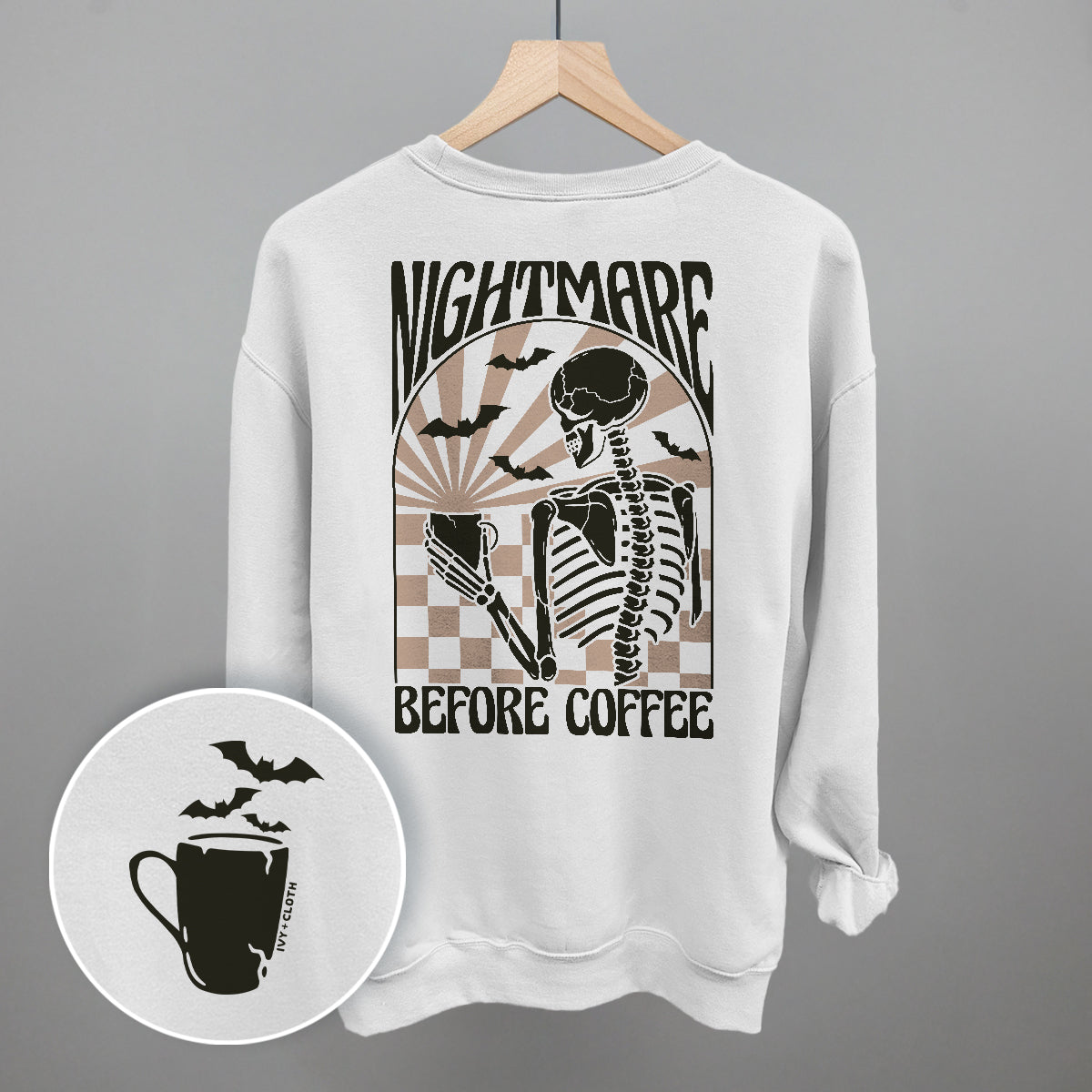 Nightmare Before Coffee (Back Print) Ivy + Cloth