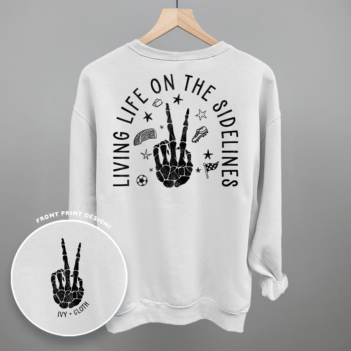 Living Life On The Sidelines Soccer (Back Print) Ivy + Cloth