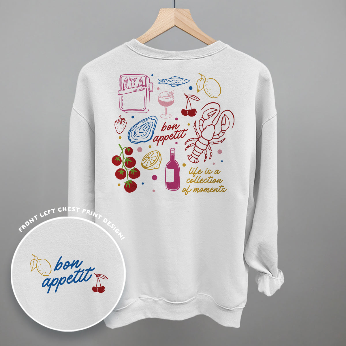 Bon Appetit Doodles (Back Print) Ivy + Cloth