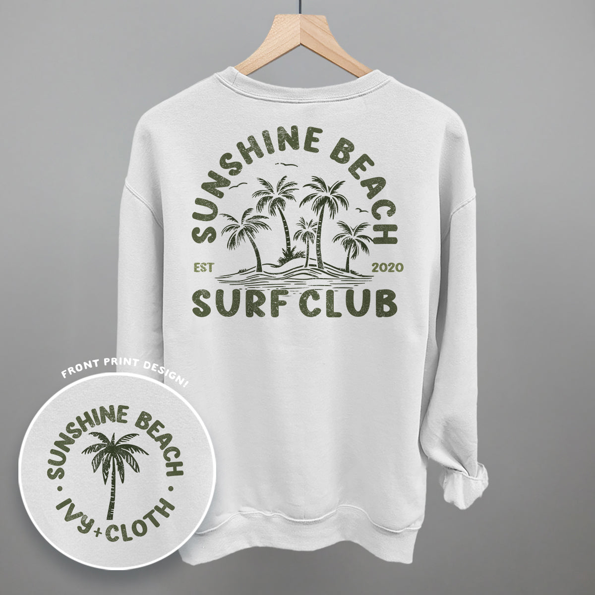 Sunshine Beach Surf Club (Back Print) Ivy + Cloth