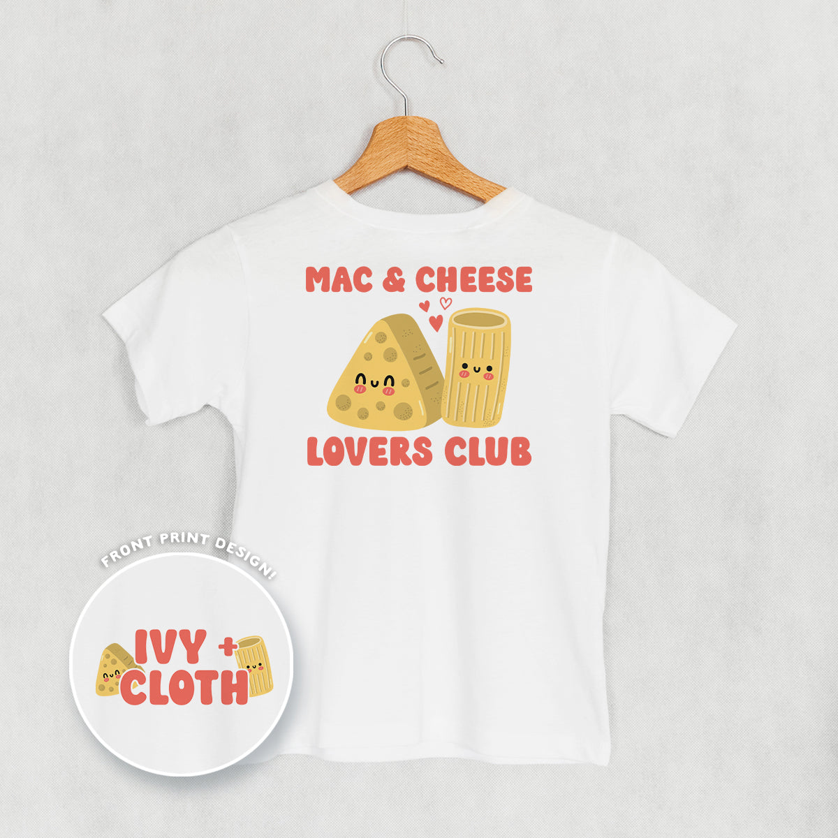 Mac & Cheese Lovers Club (Kids Back Print) Ivy + Cloth