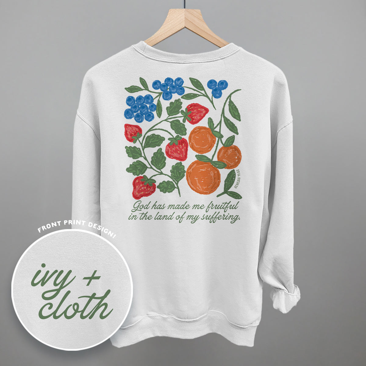 God Has Made Me Fruitful (Back Print) Ivy + Cloth
