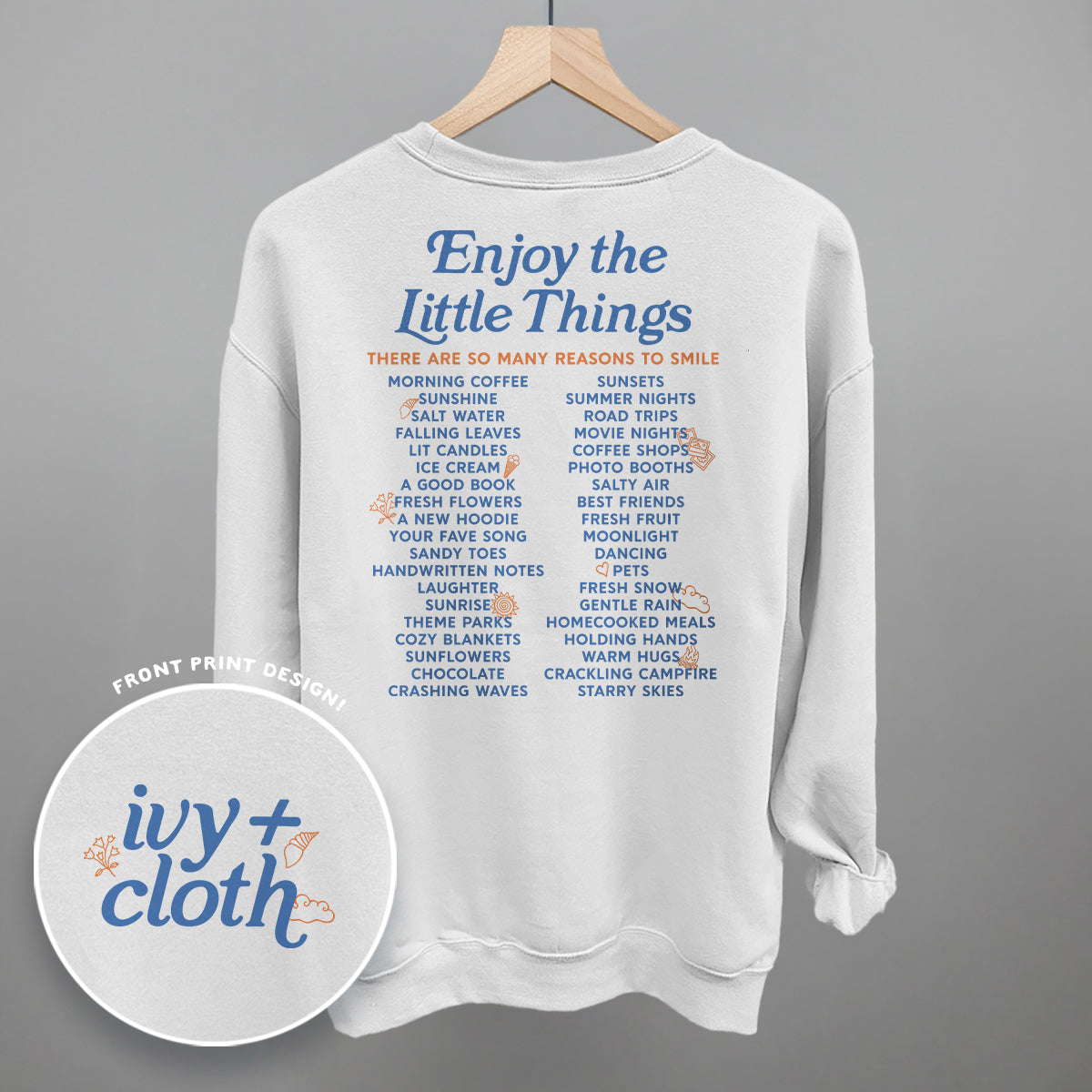 Enjoy The Little Things List (Back Print) Ivy + Cloth