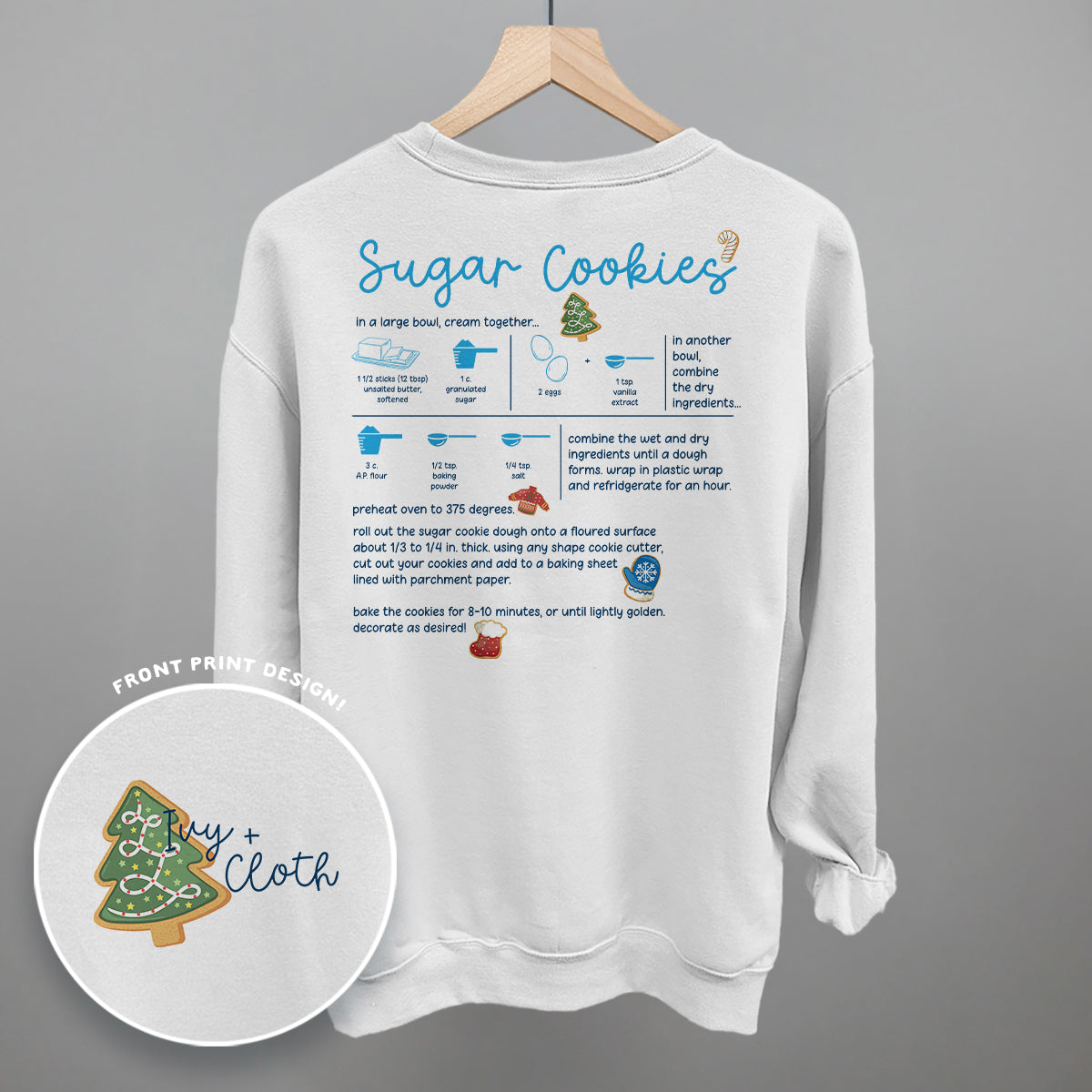 Sugar Cookie Recipe (Back Print) Ivy + Cloth