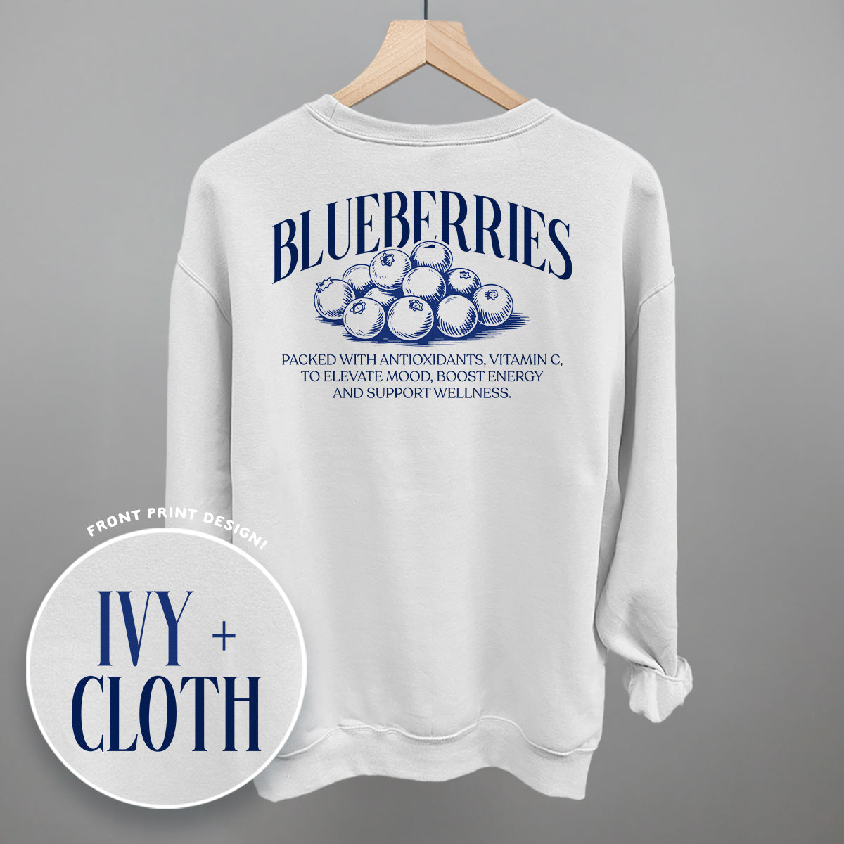 Blueberry Wellness (Back Print) Ivy + Cloth