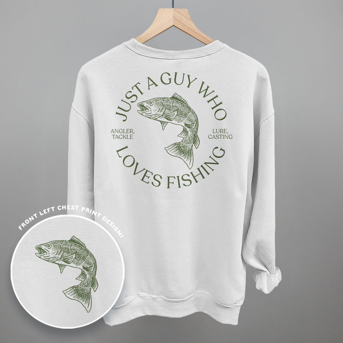 Just A Guy Who Loves Fishing (Back Print) Ivy + Cloth