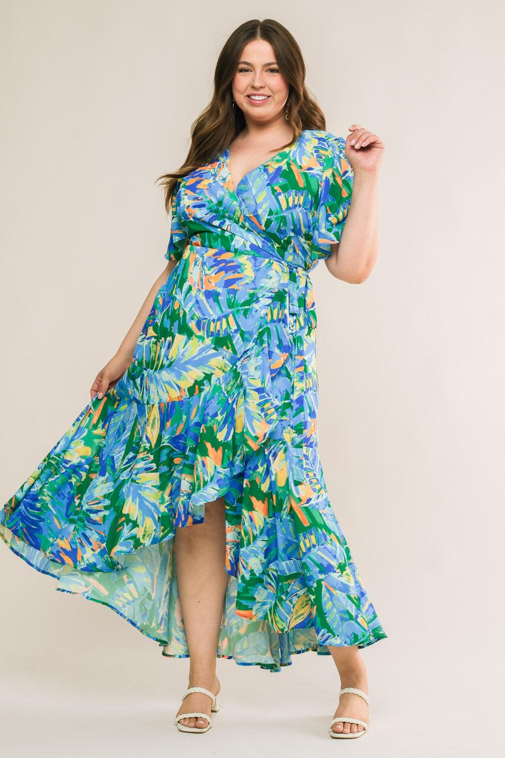 UNEXPECTED SURPRISE WOVEN HI-LO DRESS Flying Tomato