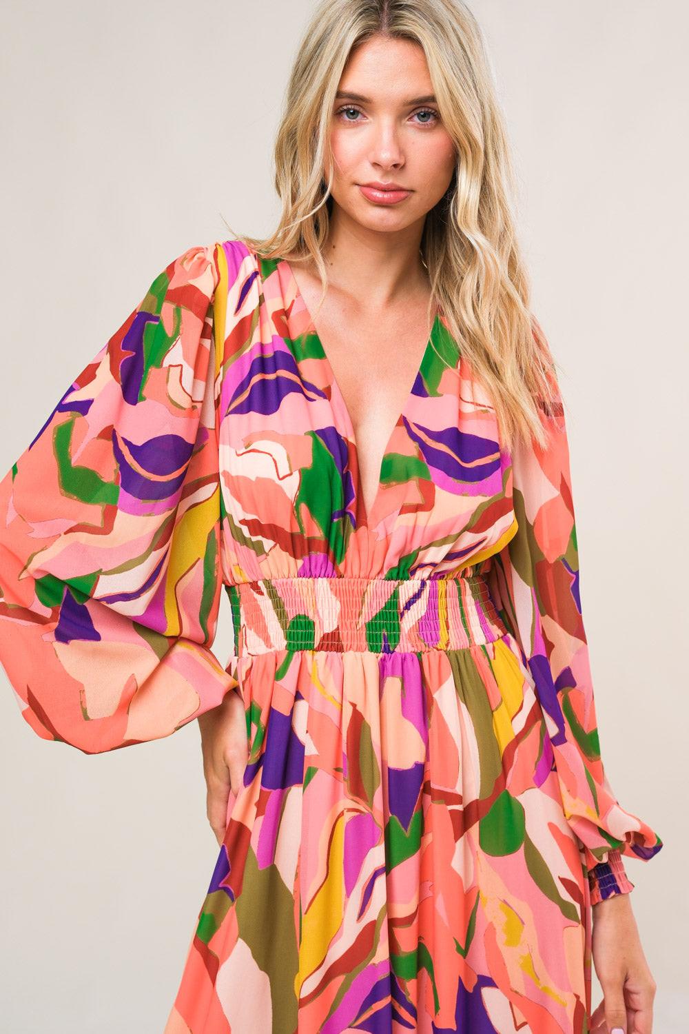 OVER AND OVER WOVEN MAXI DRESS Flying Tomato