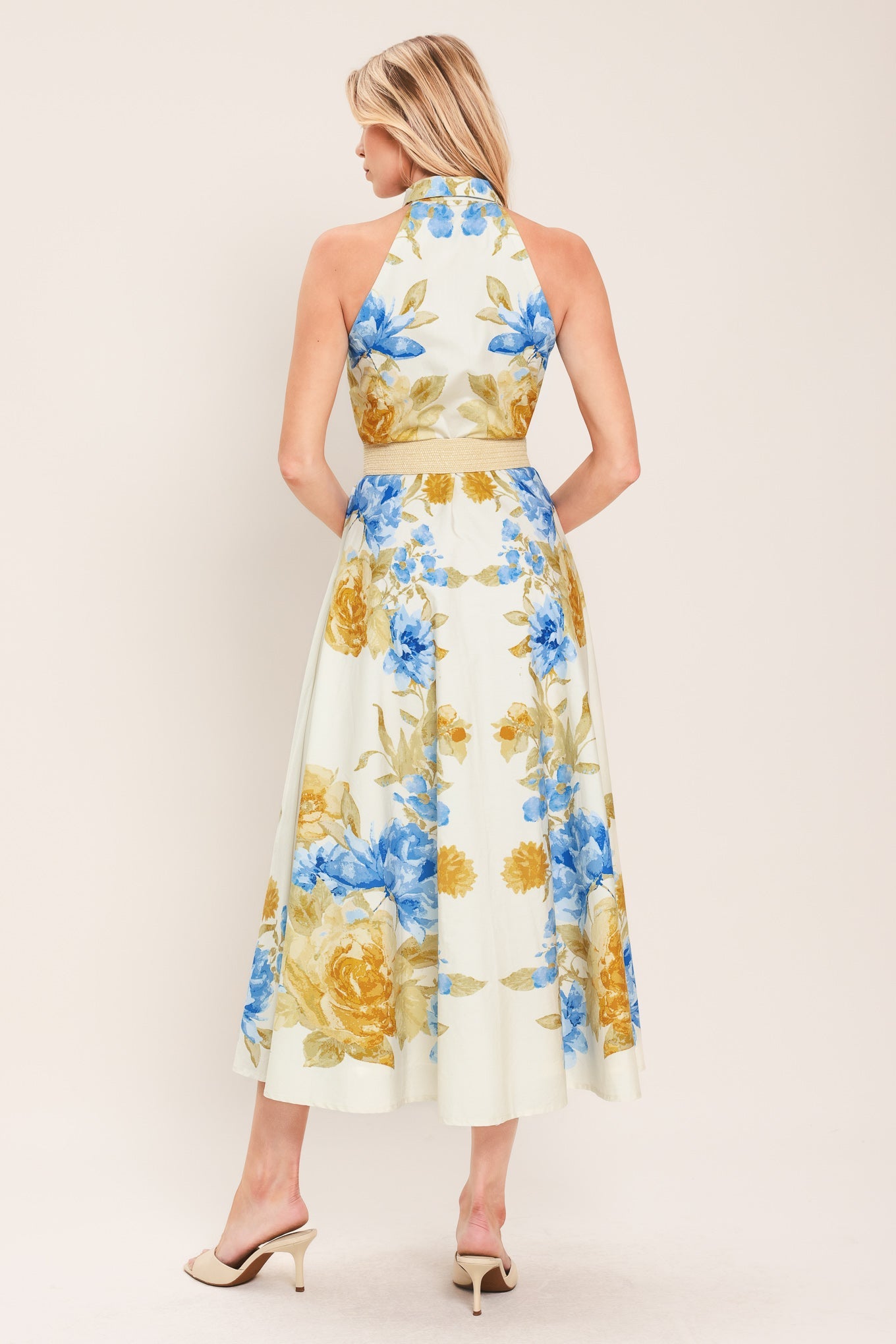 SUNNY DAYDREAM WOVEN MIDI DRESS Flying Tomato