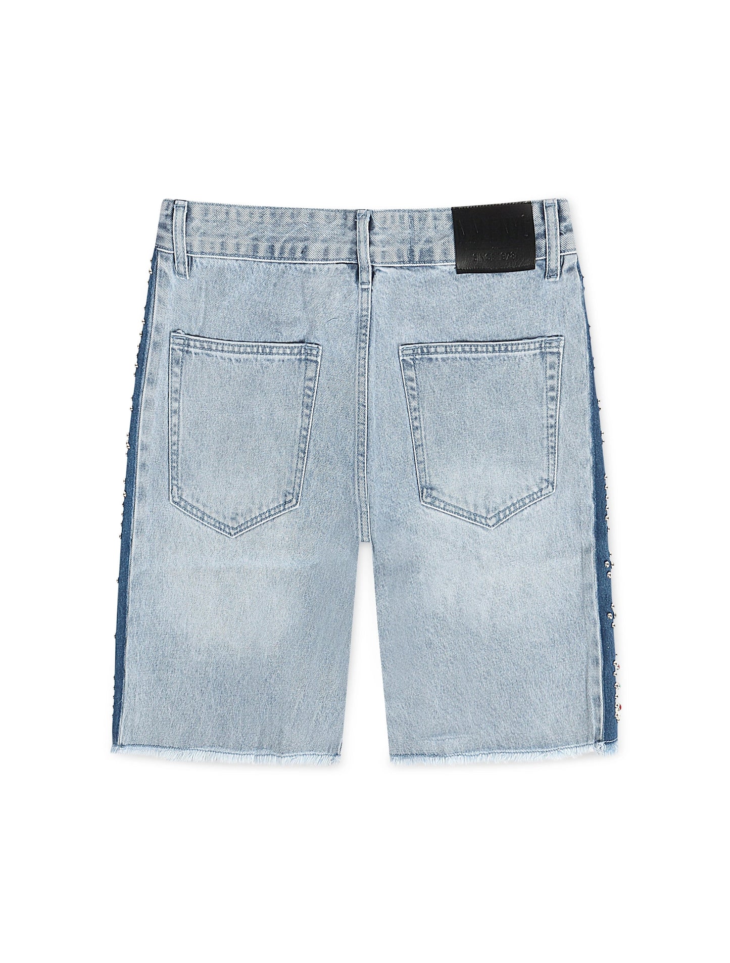 N.M.E NYC Enemy Army '97 Denim Shorts - Blue Wash Denim Exchange