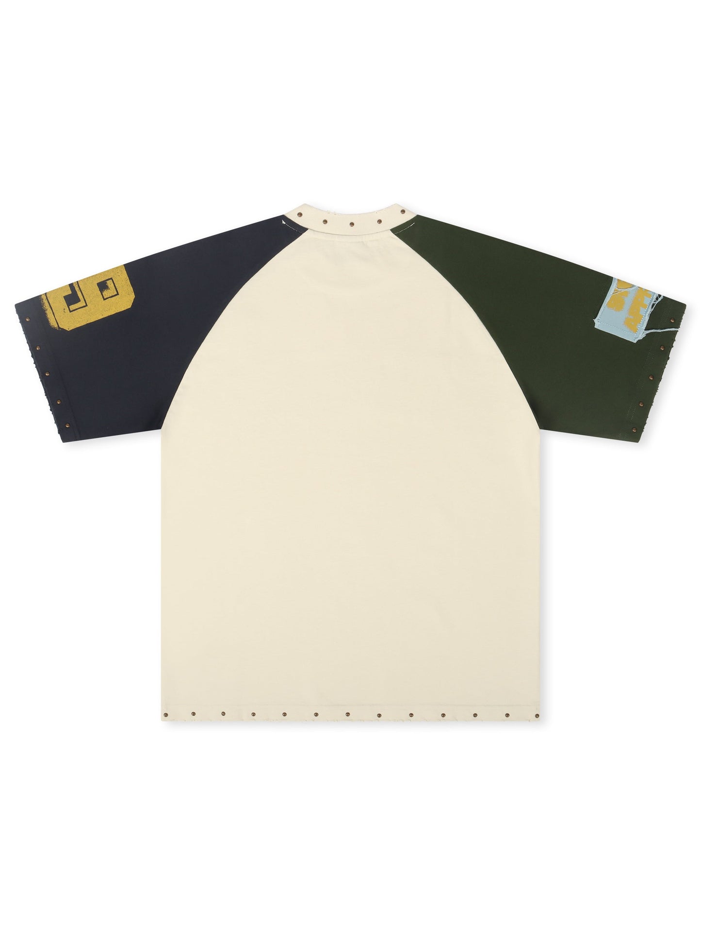 Street Approved Color Block Tee - Cream Denim Exchange