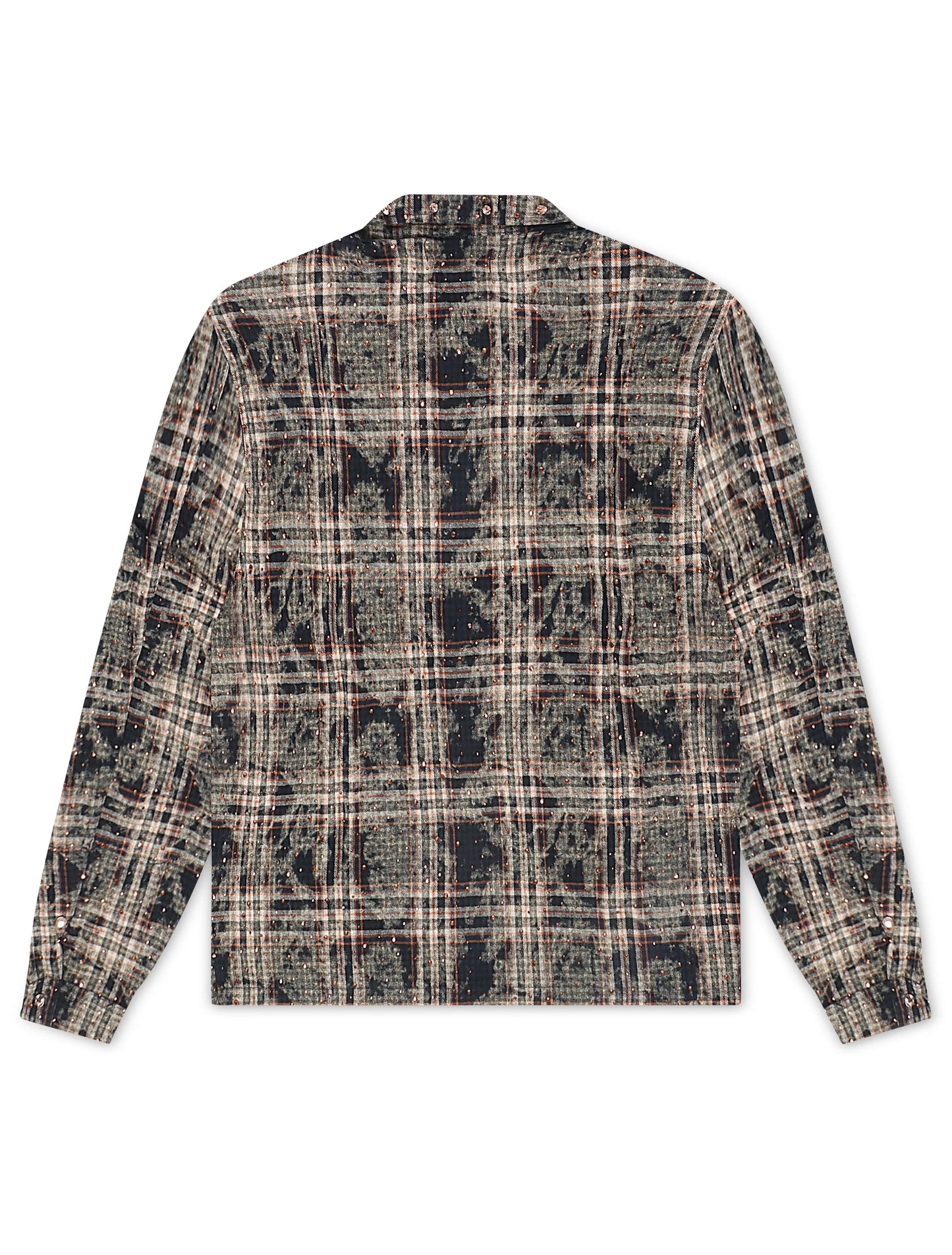 Rebel Denim Rhinestone Flannel - Navy Denim Exchange