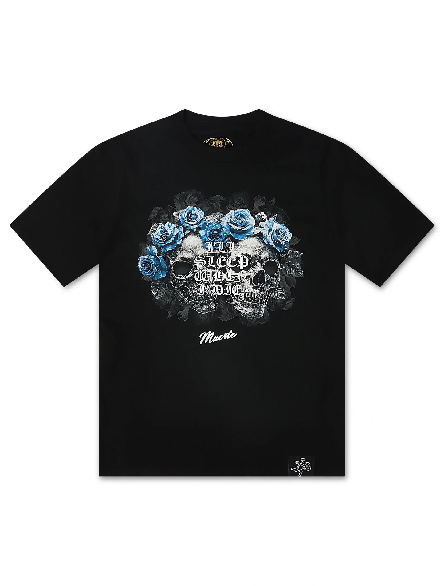 Hasta Muerte Twin Skull Tee - Black Denim Exchange