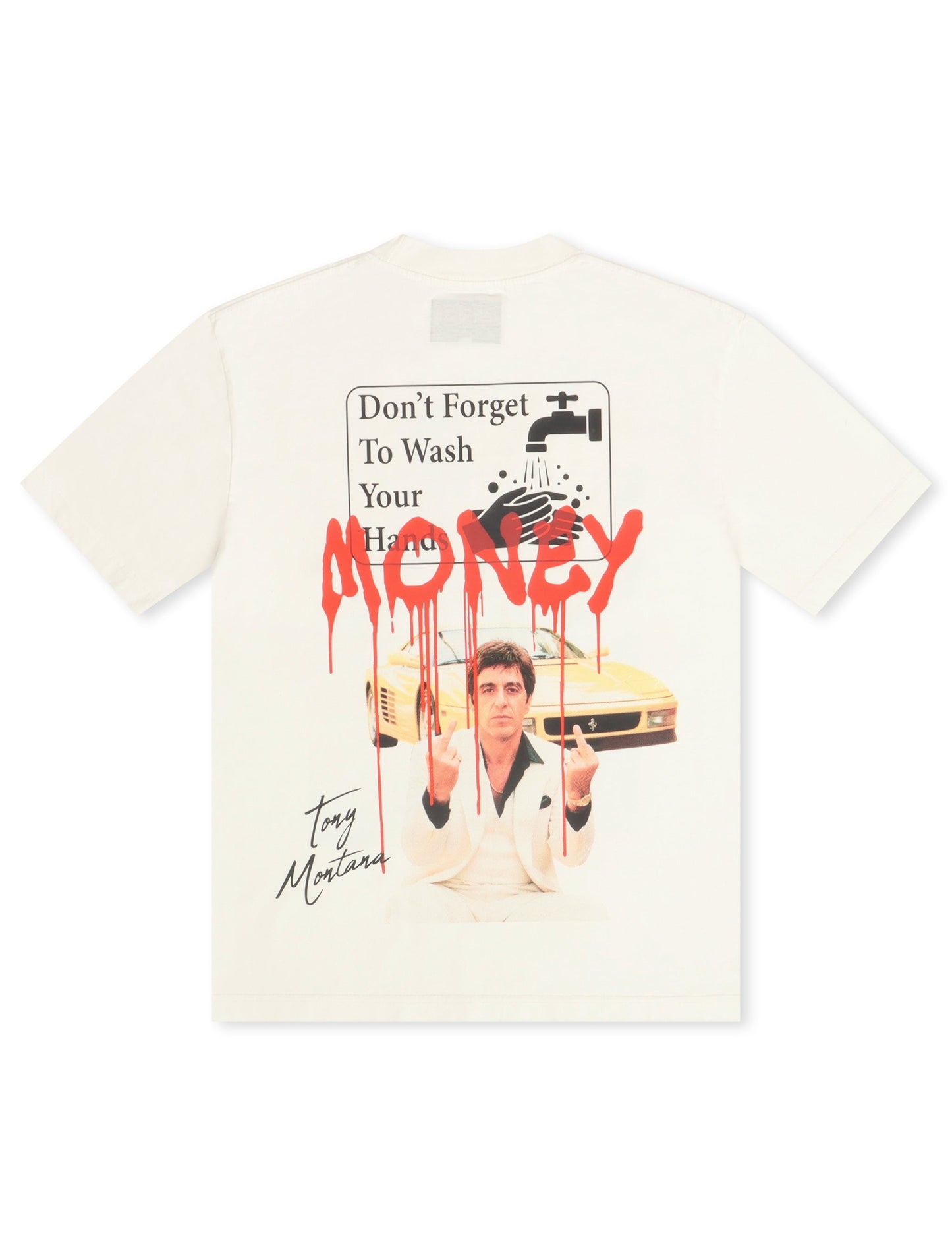 Rich Dead Idols Money Tee - White Denim Exchange