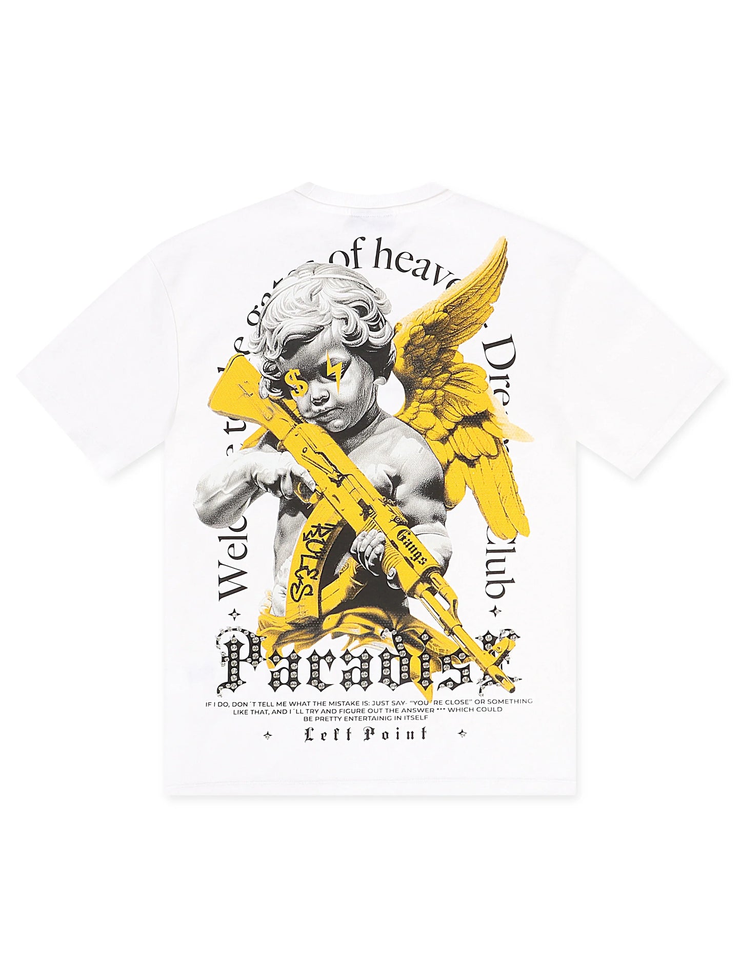Left Point Paradise Tee - White Denim Exchange