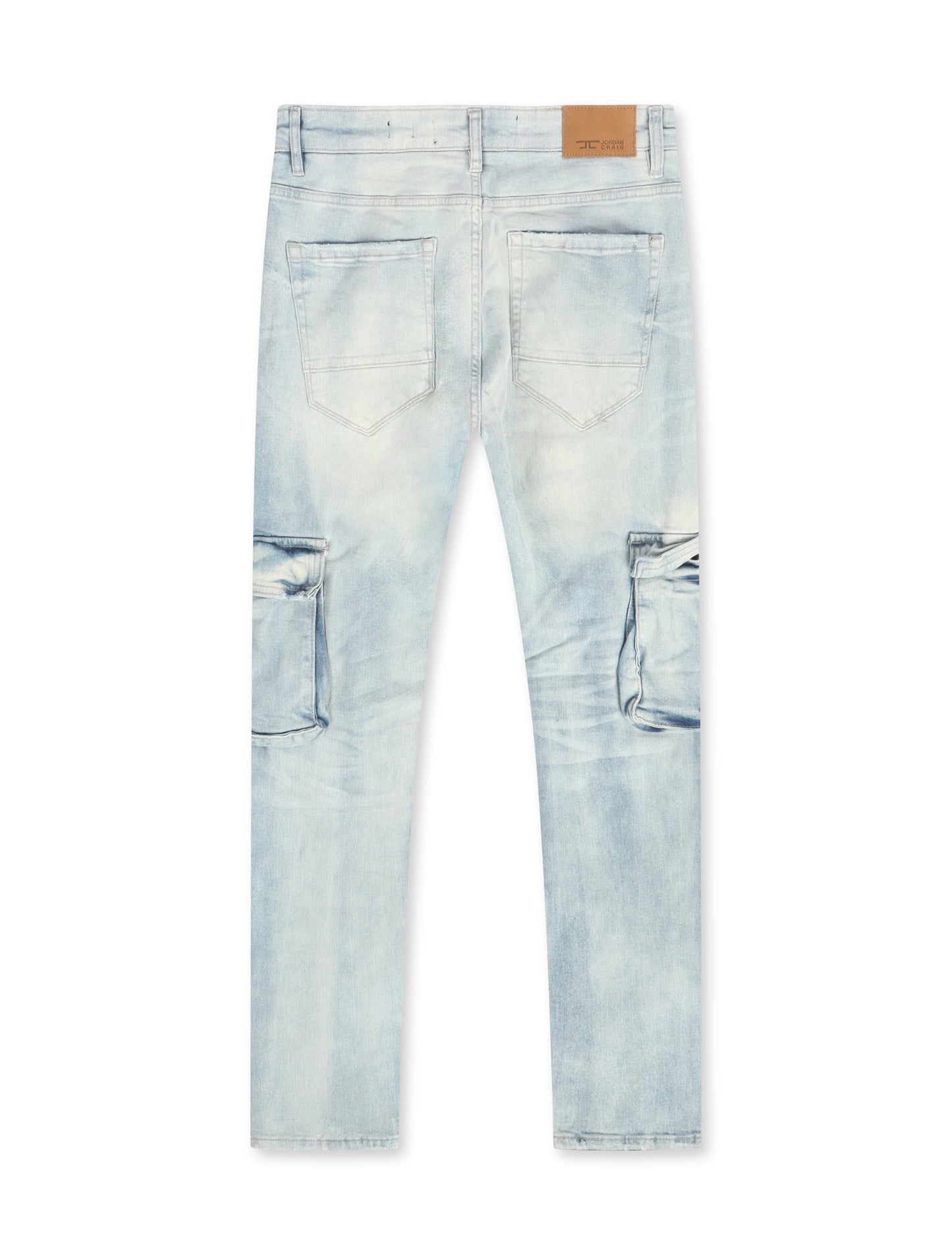 Jordan Craig Sean Cargo Jeans - Iced White Denim Exchange