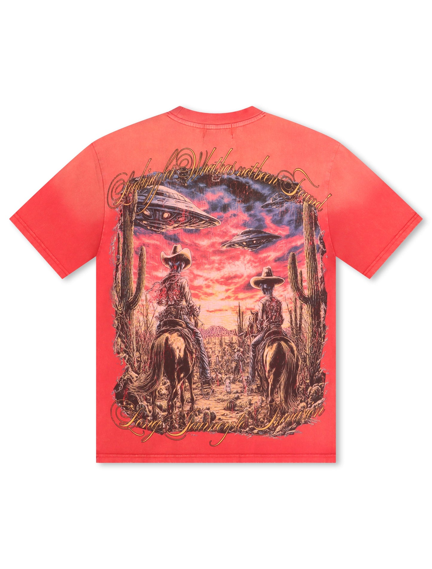 Majestik Department Alien Cowboy Tee - Red Denim Exchange