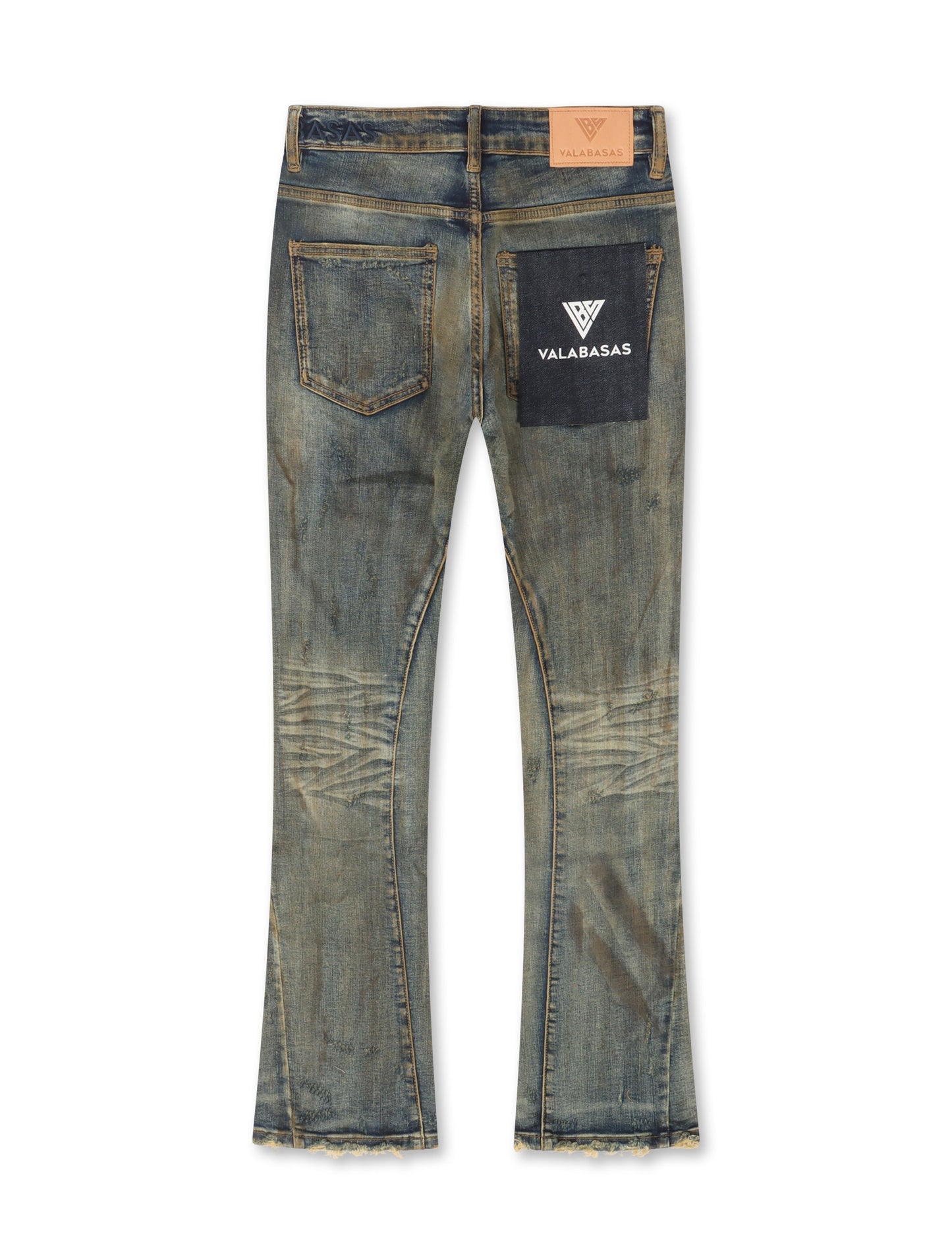 Valabasas Rugged Stacked Jeans - Vintage Blue Denim Exchange