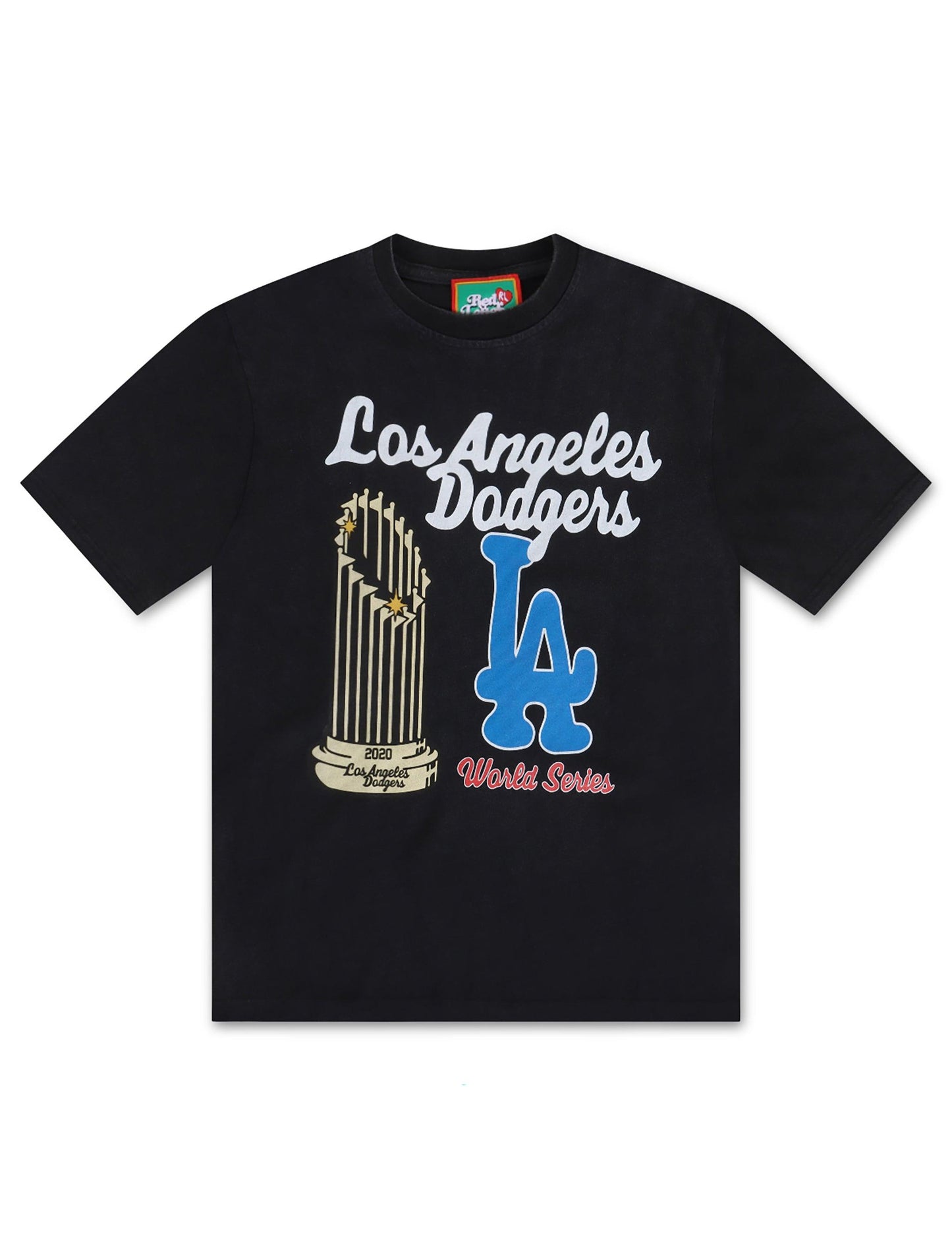 Red Letters La World Champs Tee - Vintage Black Denim Exchange