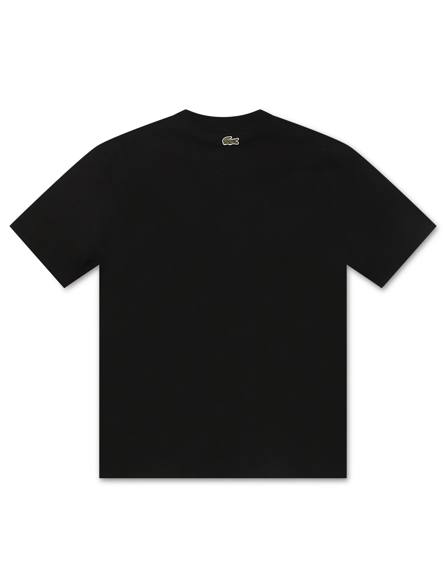 Lacoste Classic Fit Cotton Print Jersey Tee - Black Denim Exchange