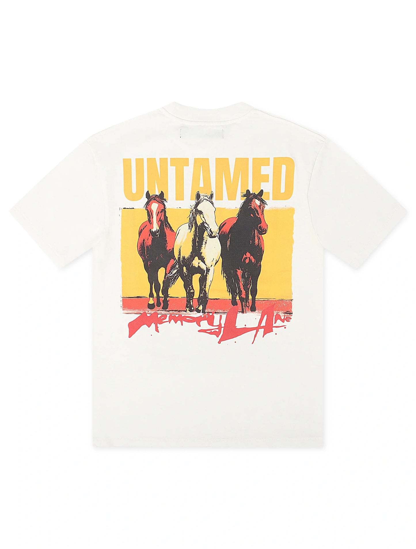 Memory Lane Untamed Tee - Antique White Denim Exchange