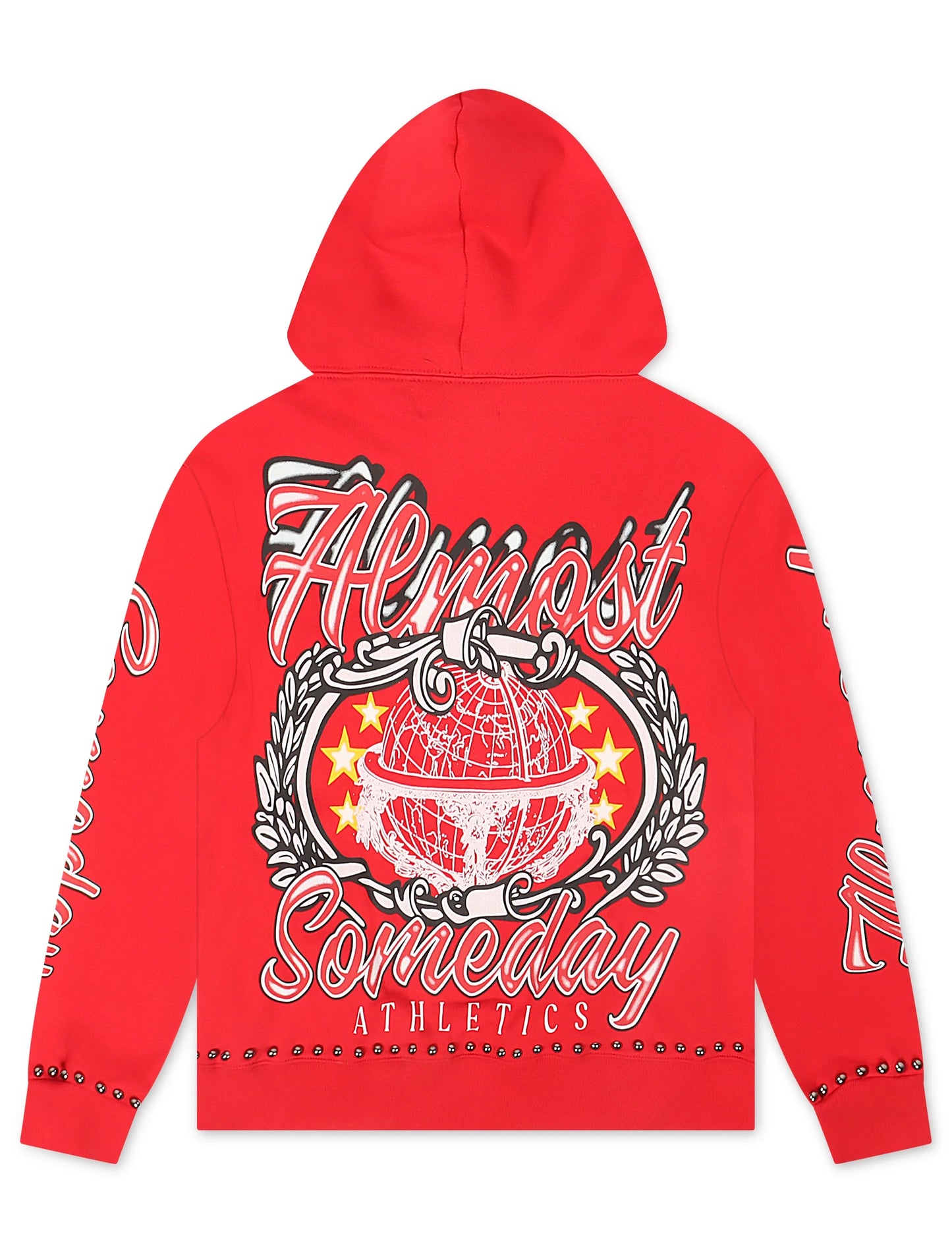 Almost Someday Also Athletics Hoodie - Red Denim Exchange