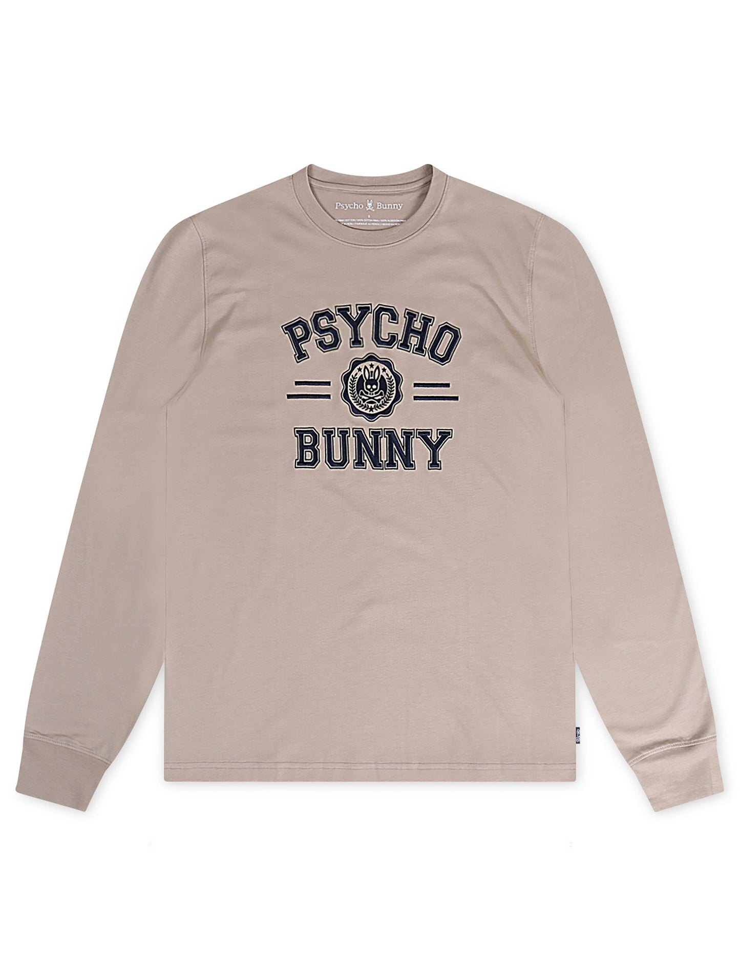 Psycho Bunny Mens London Graphic Long Sleeve - Stone Denim Exchange
