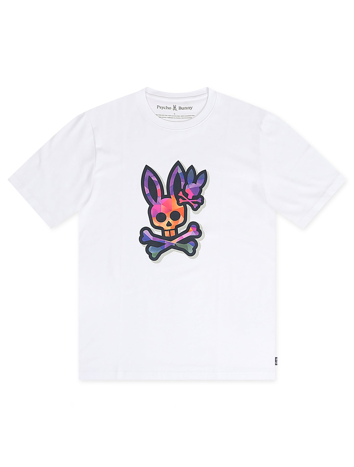 Psycho Bunny Randolph Tee - White Denim Exchange