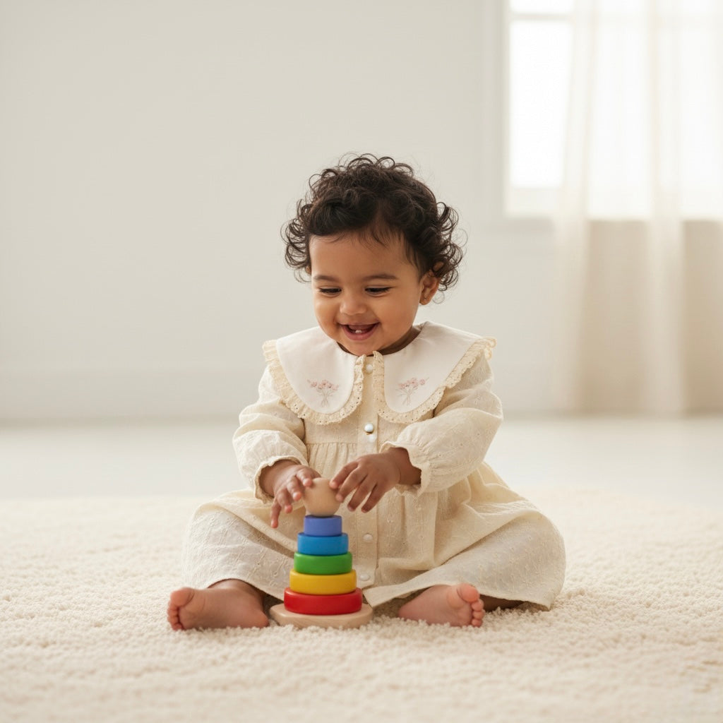 Clara Embroidered Dress Honey and Hive