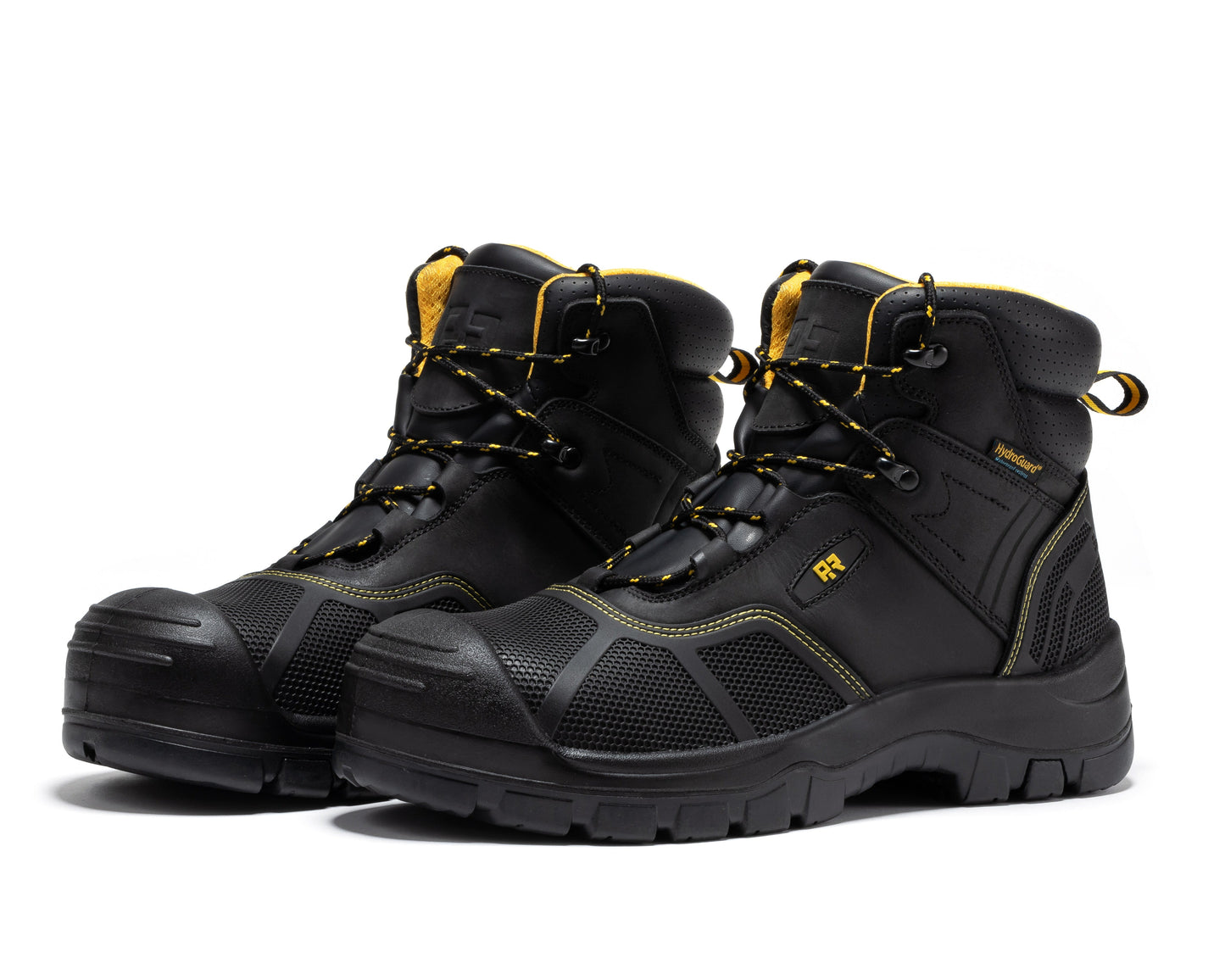 ROCKROOSTER Woodland Black 6 inch Waterproof Composite Toe Leather Work Boots AK663 Rock Rooster Footwear Inc