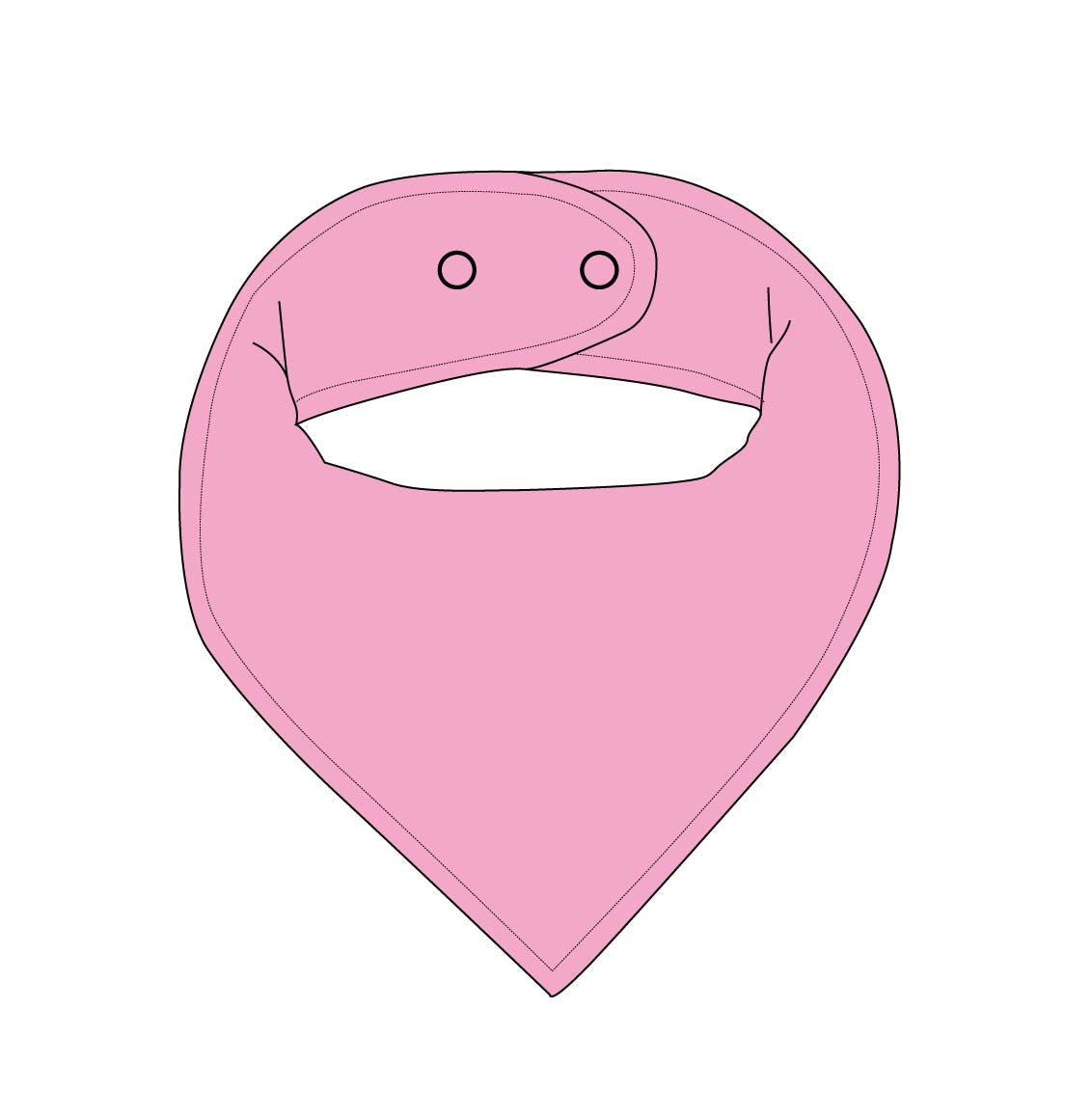 Bella (SOLID) - Bandana Bib Blush Lotus