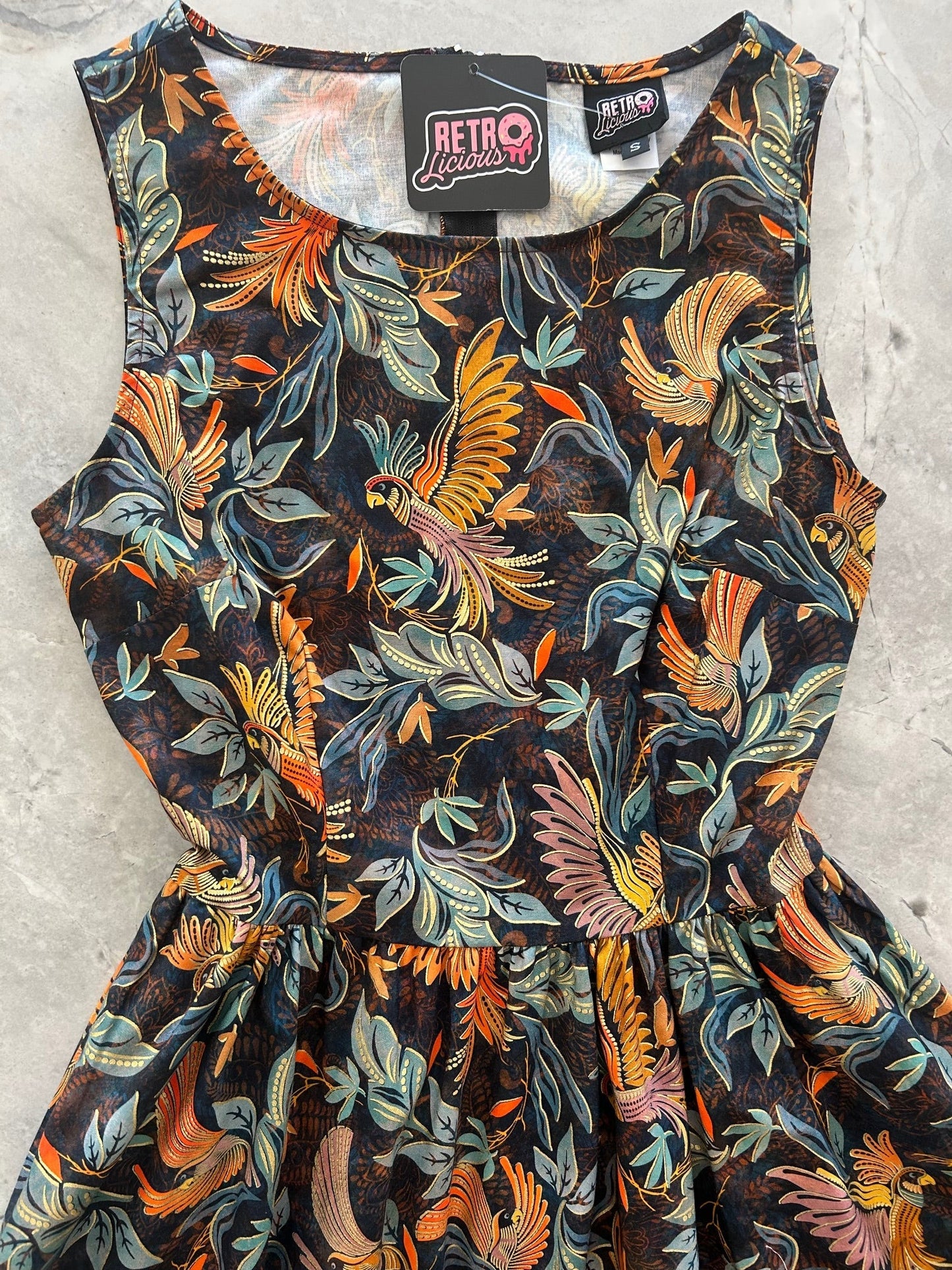 Birds of a Feather Vintage Dress Retrolicious