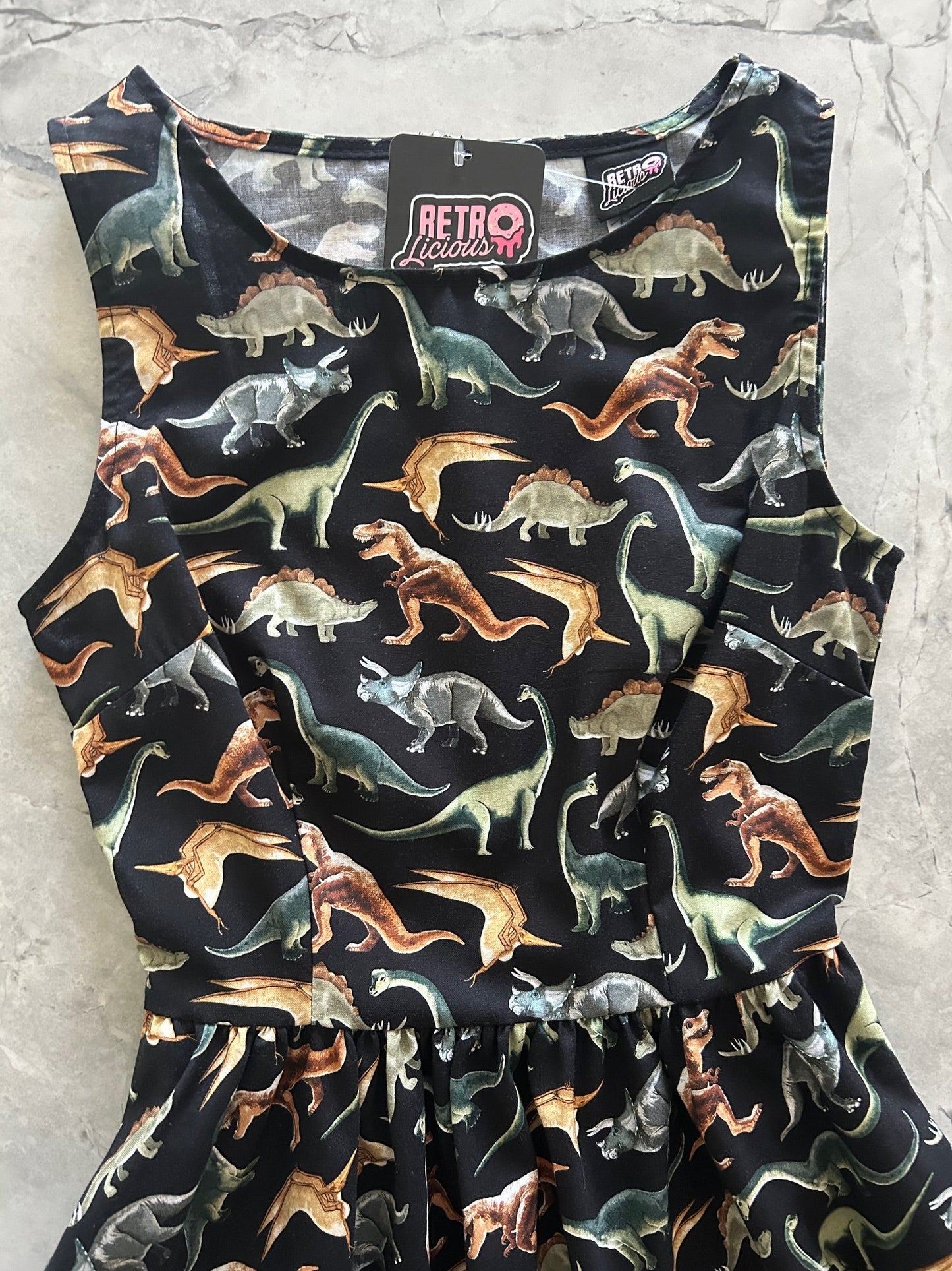 Dino Vintage Dress Retrolicious