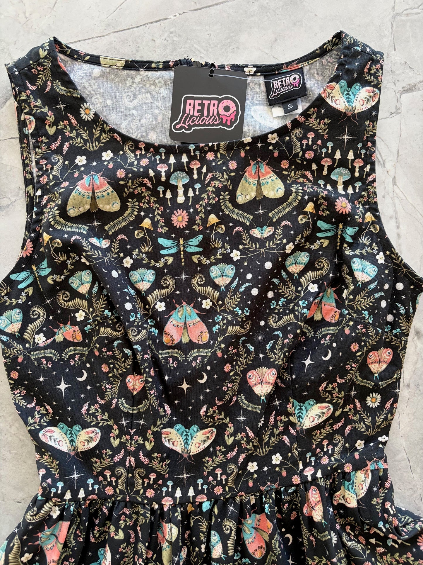 Midnight Midi Dress Retrolicious