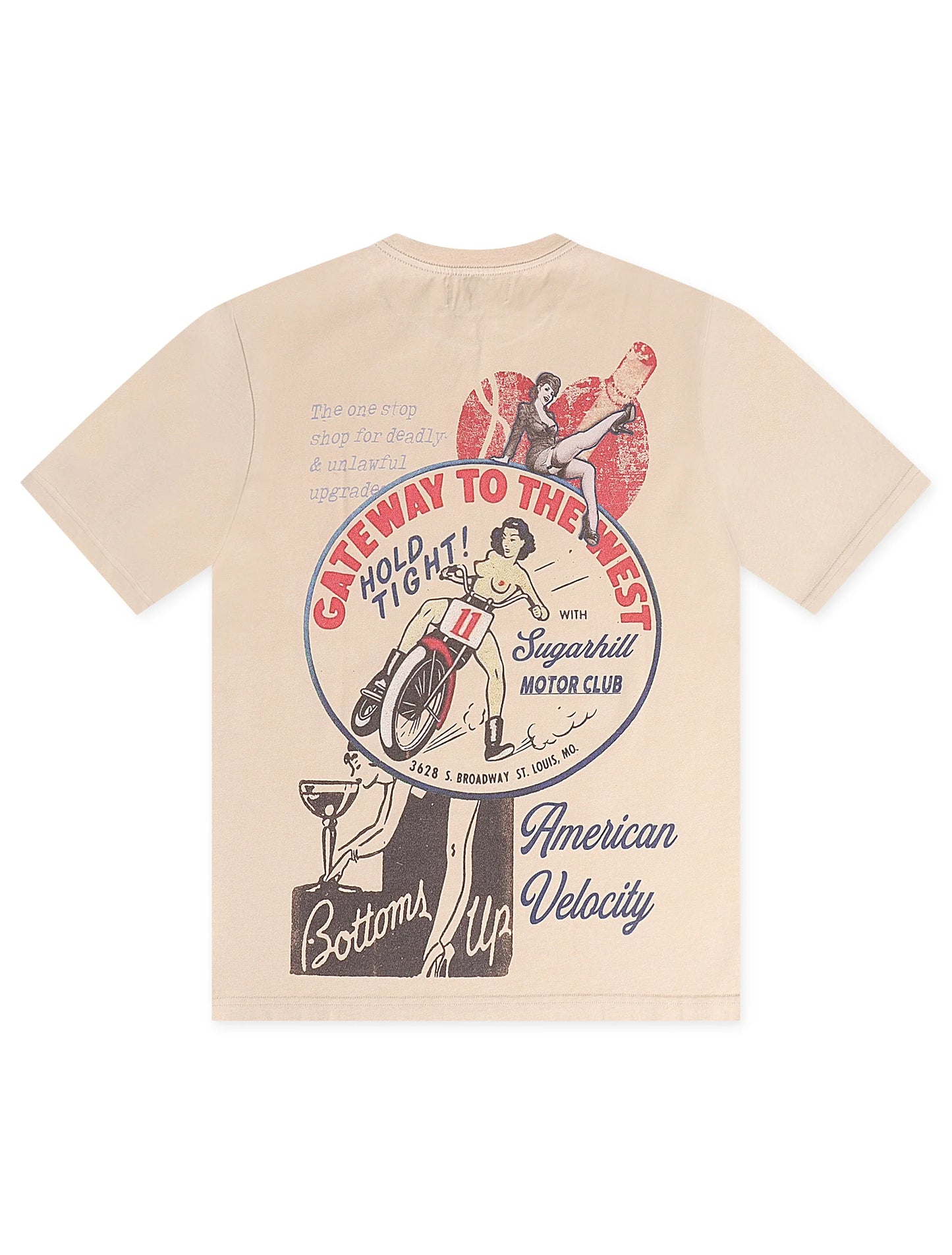 Sugarhill "Velocity" T-Shirt - Wheat Vintage Denim Exchange