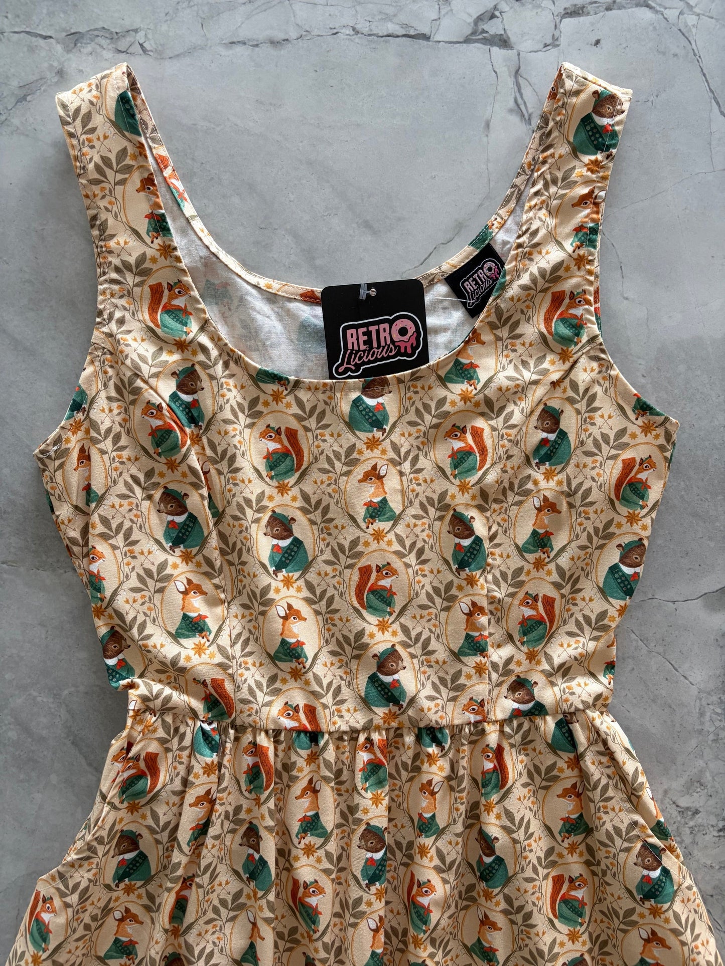 Woodland Scout Fit & Flare Dress Retrolicious