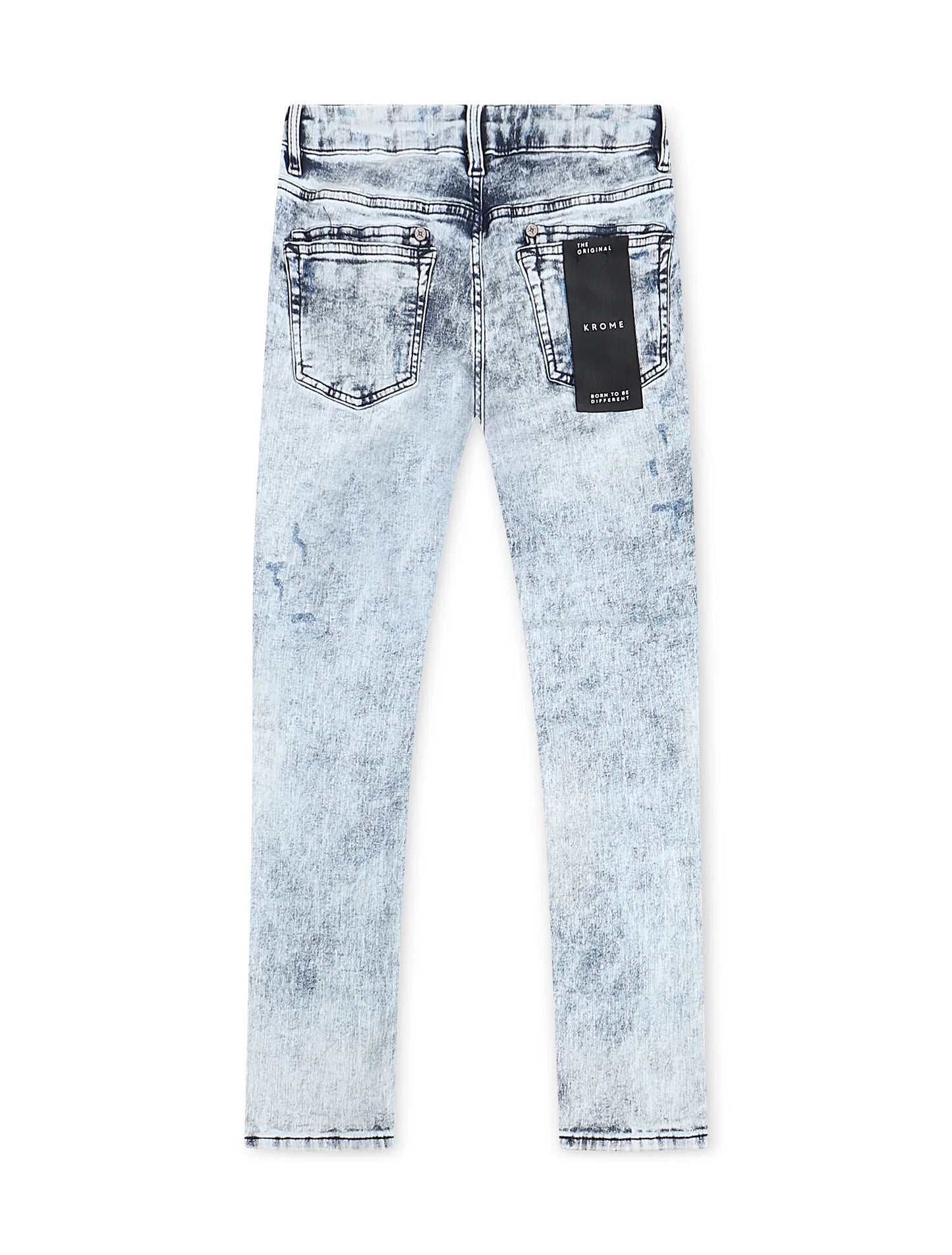 Krome Men's Slim Fit Denim Pants - Marble Denim Exchange