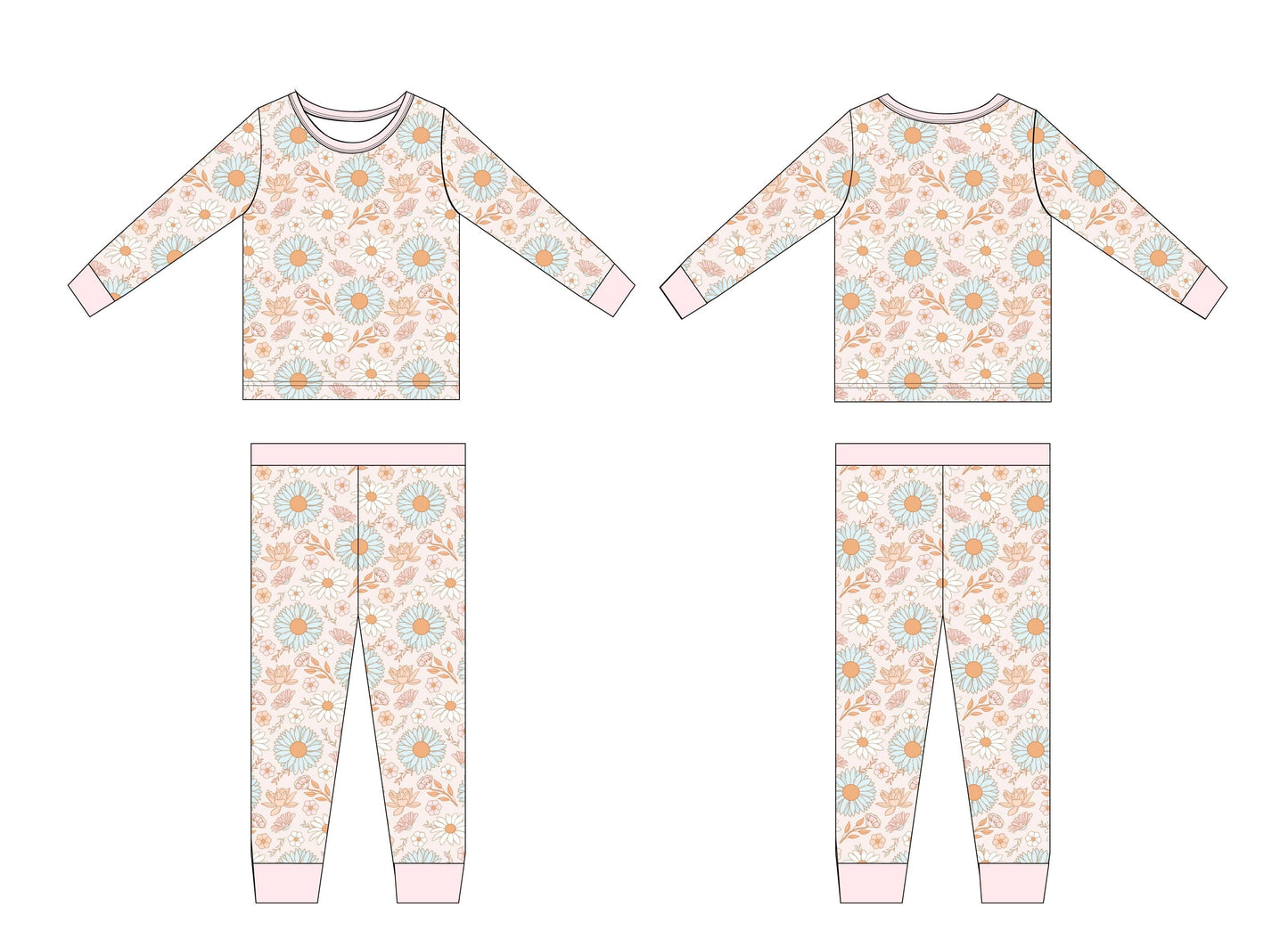 Elle - Two Piece Set Blush Lotus