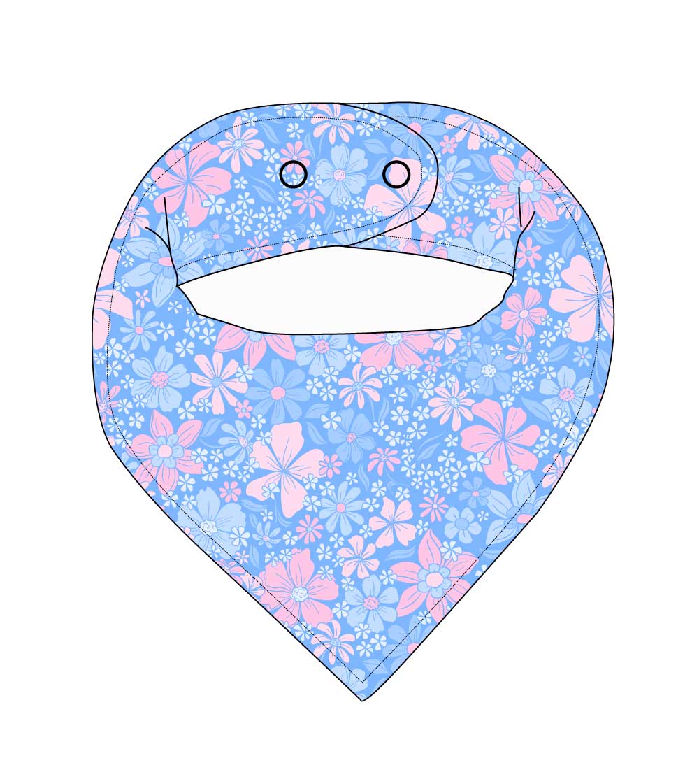 Posie - Bandana Bib Blush Lotus