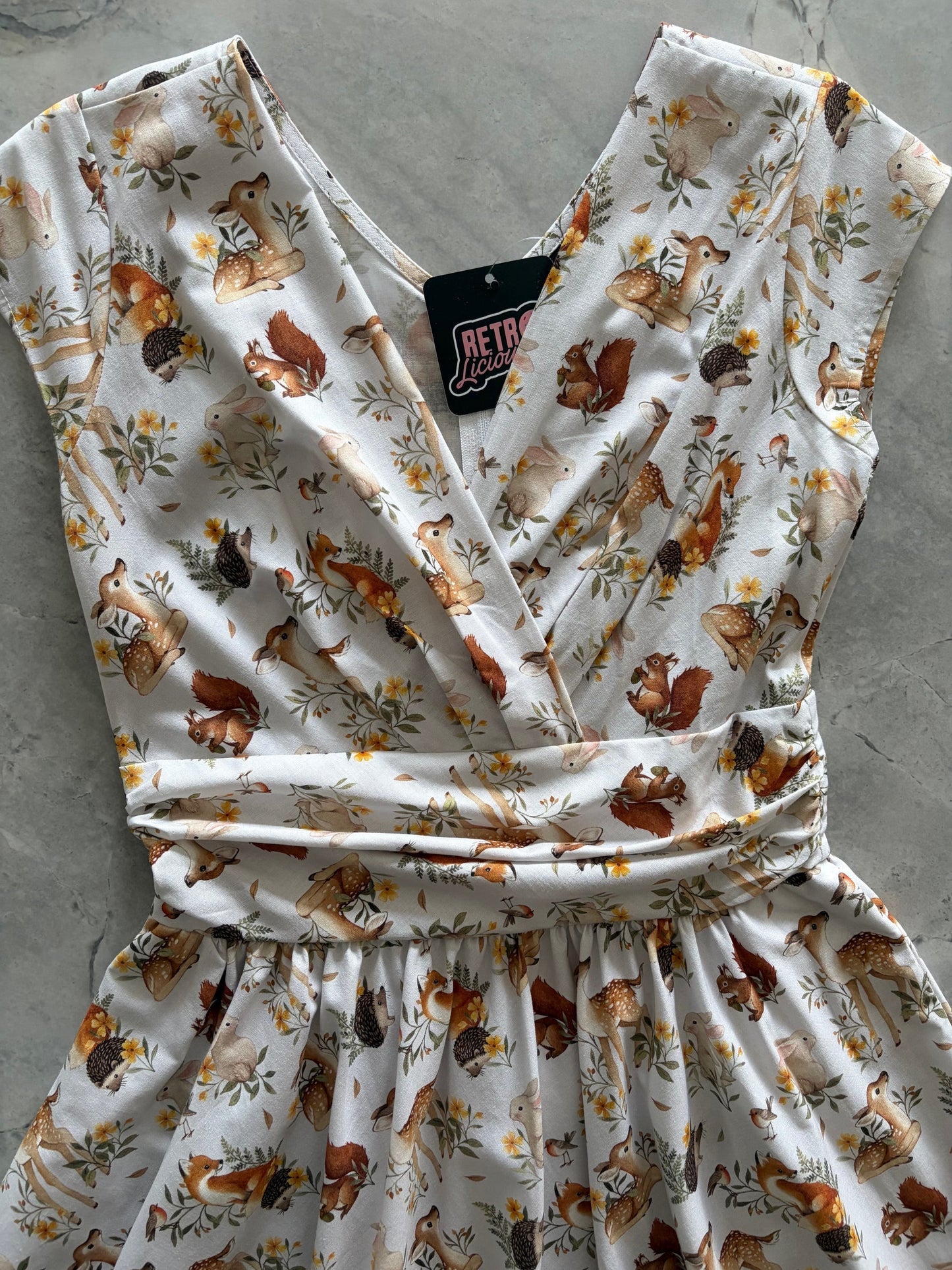 Woodland Animals Greta Dress Retrolicious