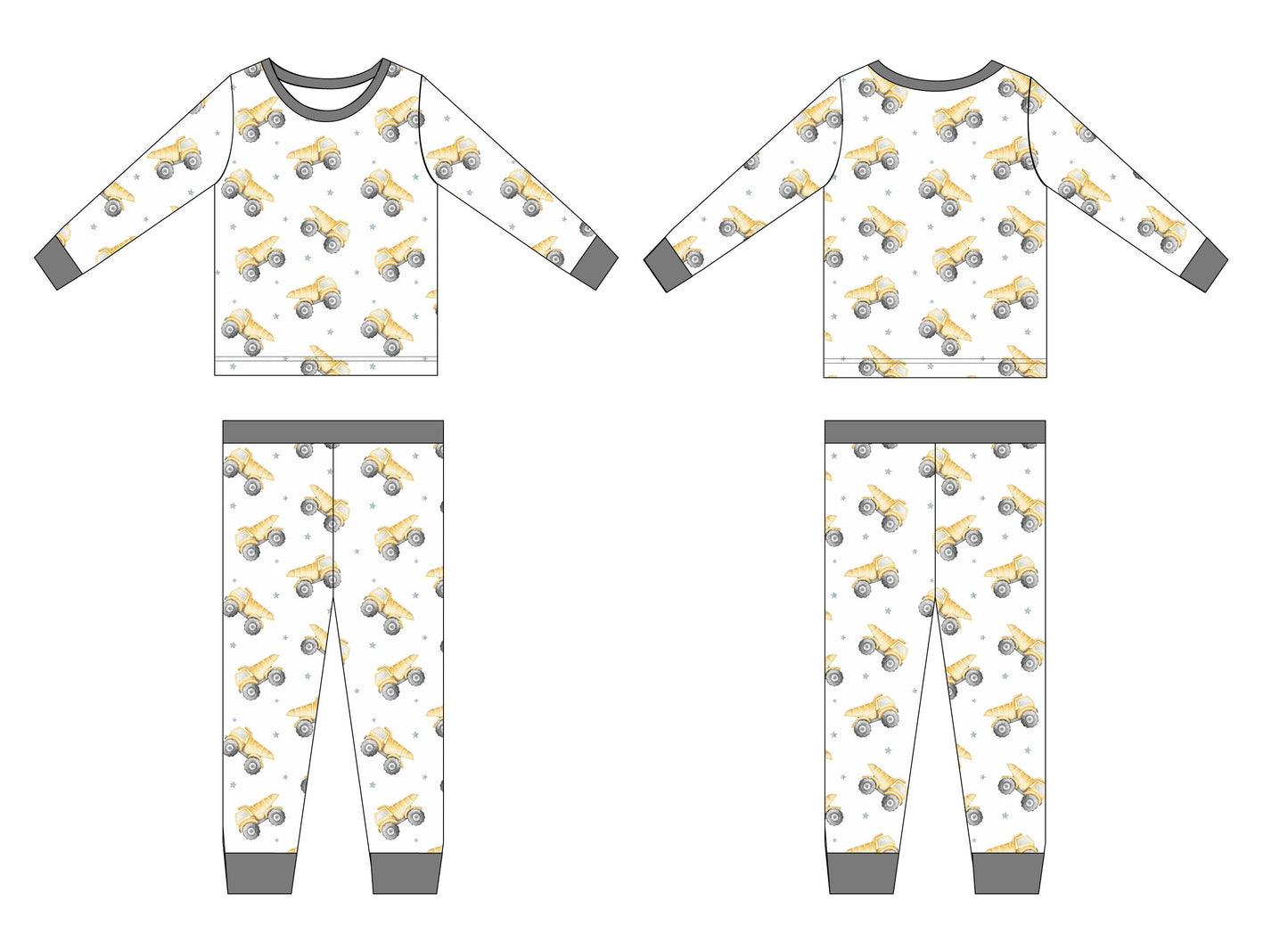 Dump Trucks - Set Blush Lotus