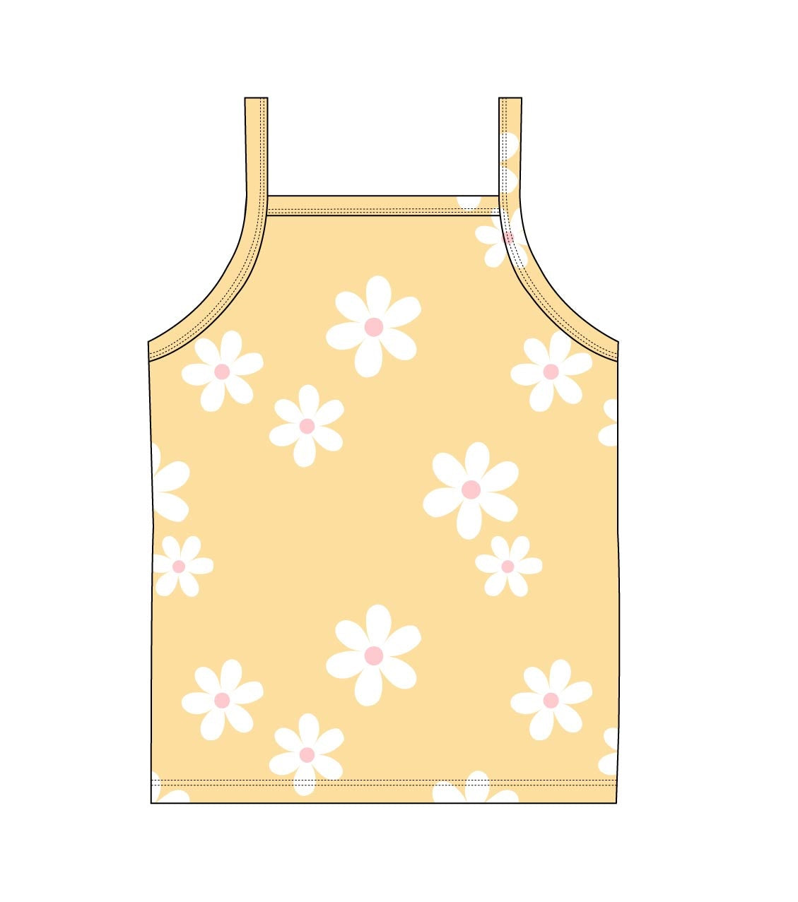 Sunny Dais - Bamboo Tank Blush Lotus