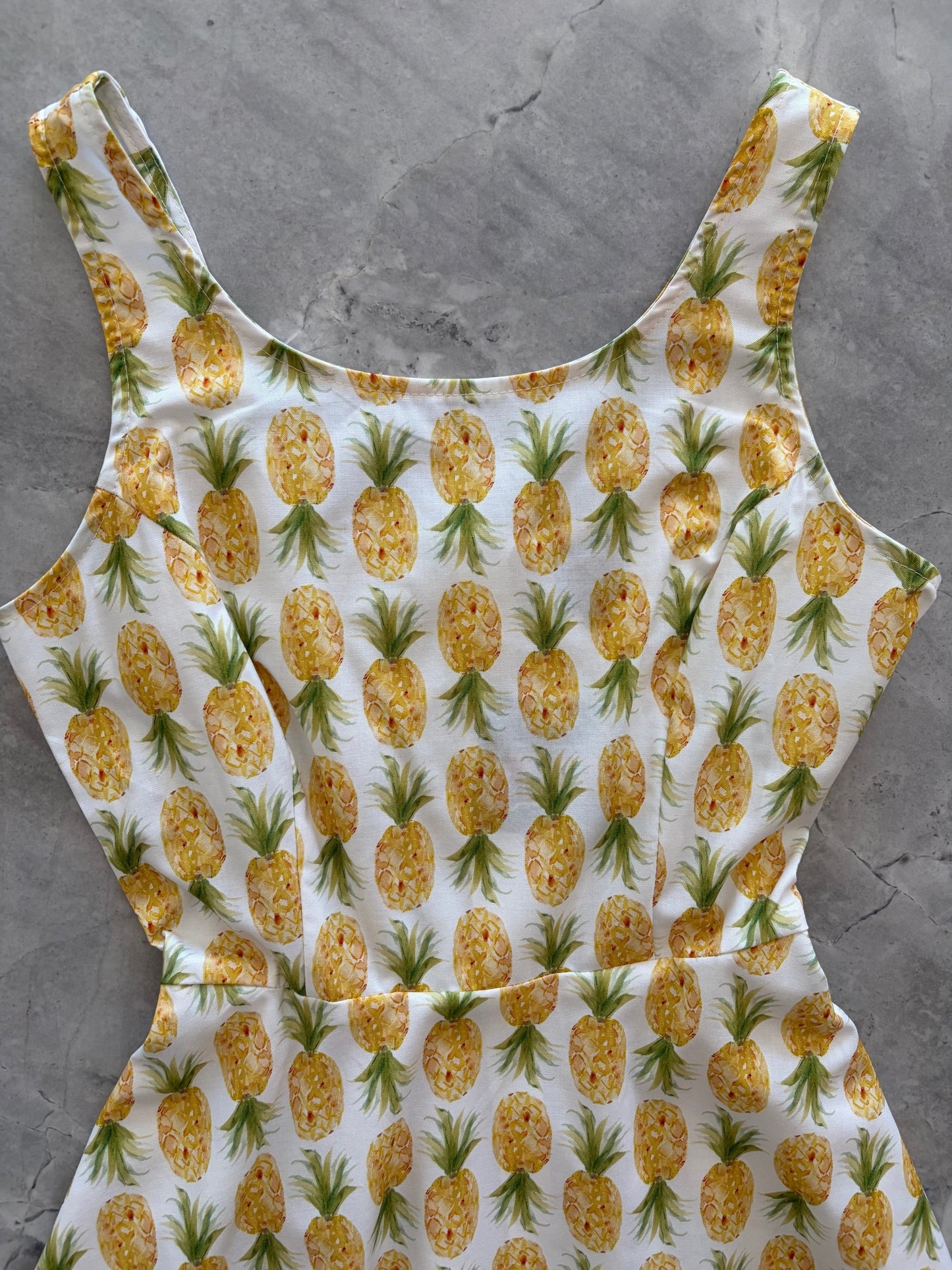 Pineapple Skater Dress Retrolicious