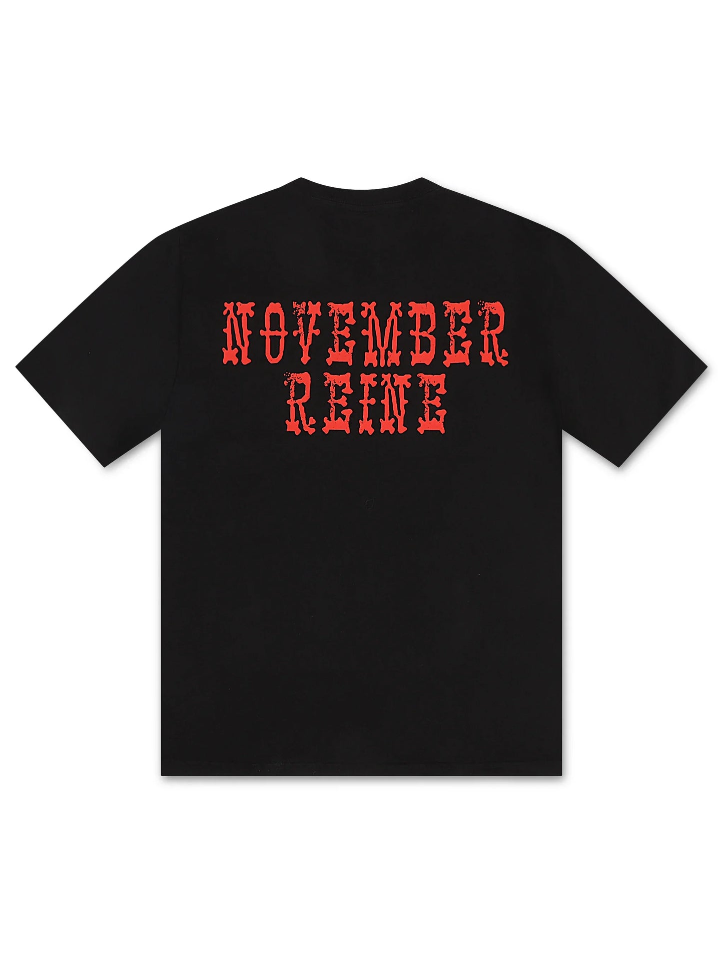 November Reine Black Hearts Heavyweight Tee - Black/Red Denim Exchange