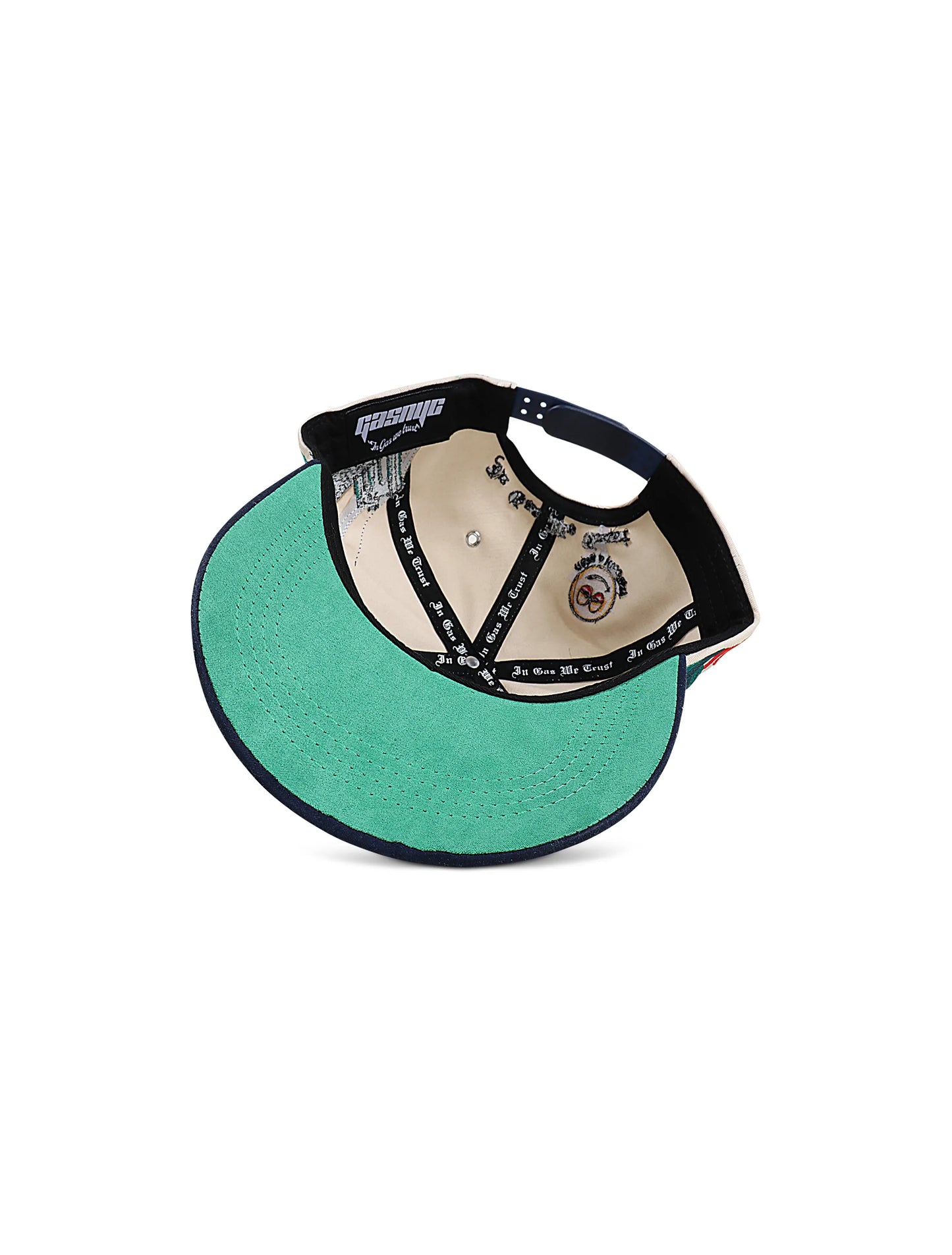 GasNYC Rotten Apple Hat - Cream/Navy Denim Exchange