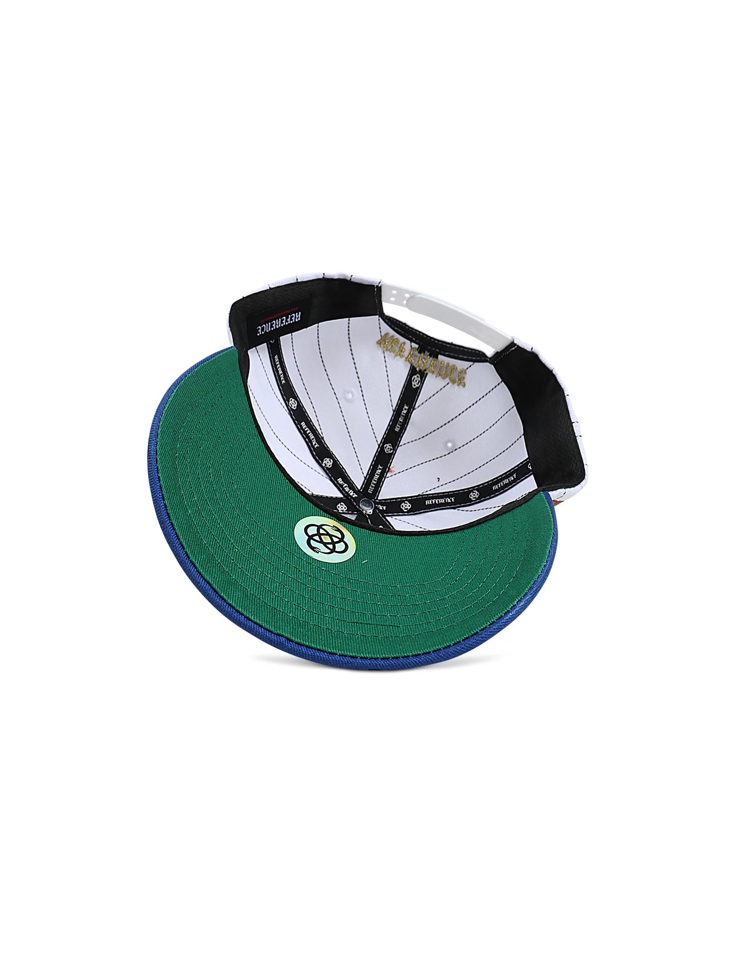 Reference Mens Paradise LA Pinstripe Hat - White/Blue Denim Exchange